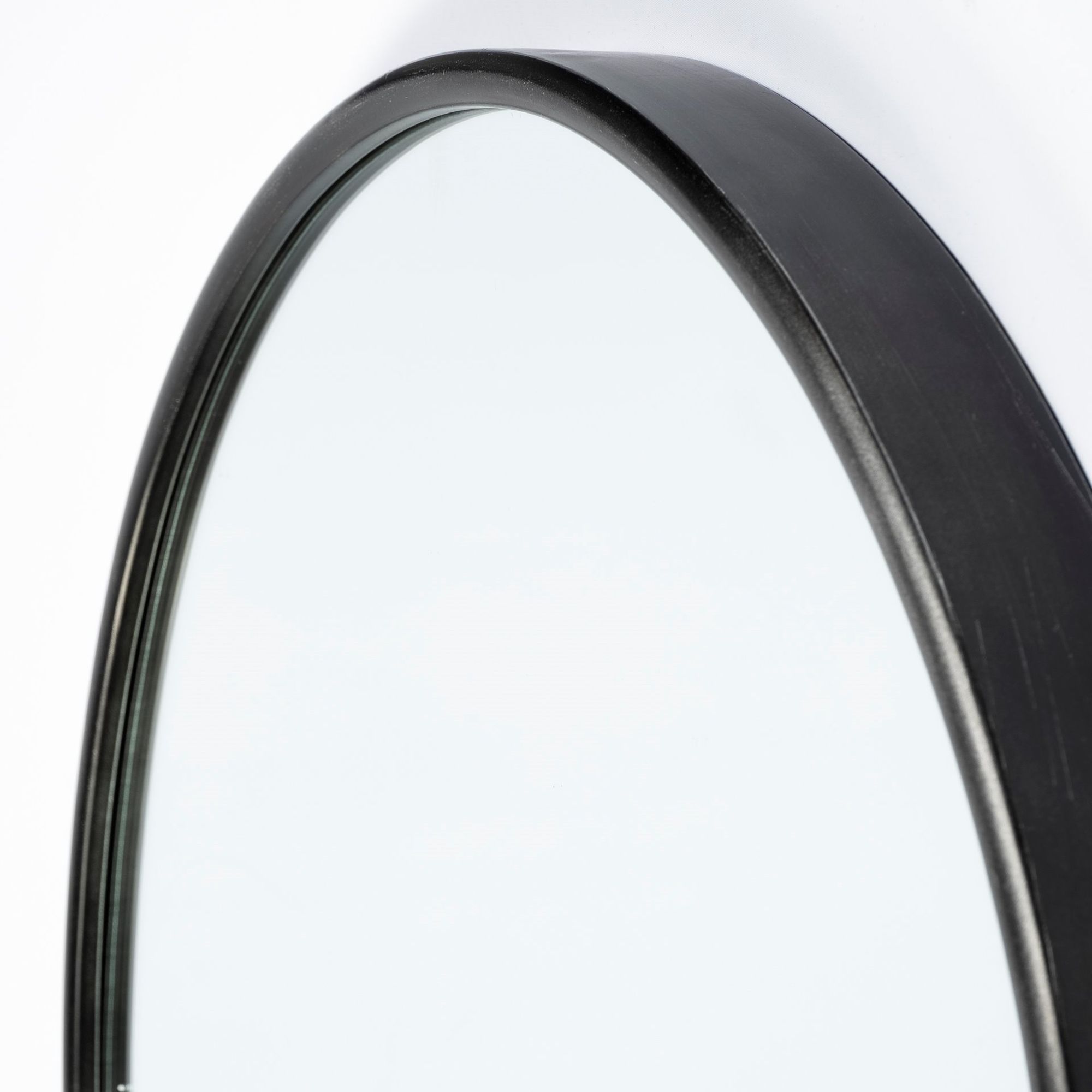 Mercana Agatha Rounded Arch Frame Full Length Mirror - Black