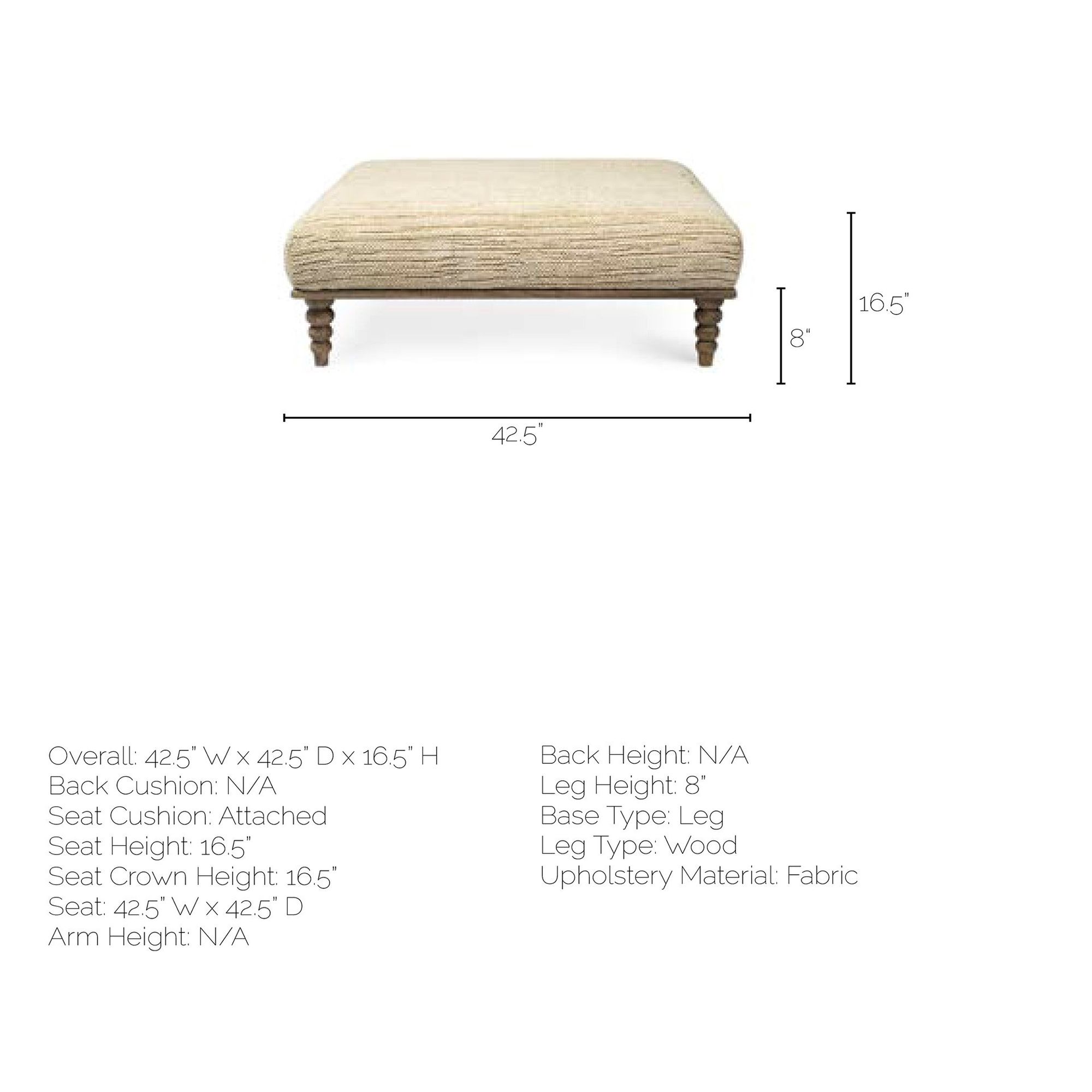 Mercana - Alder I Bench in Cream