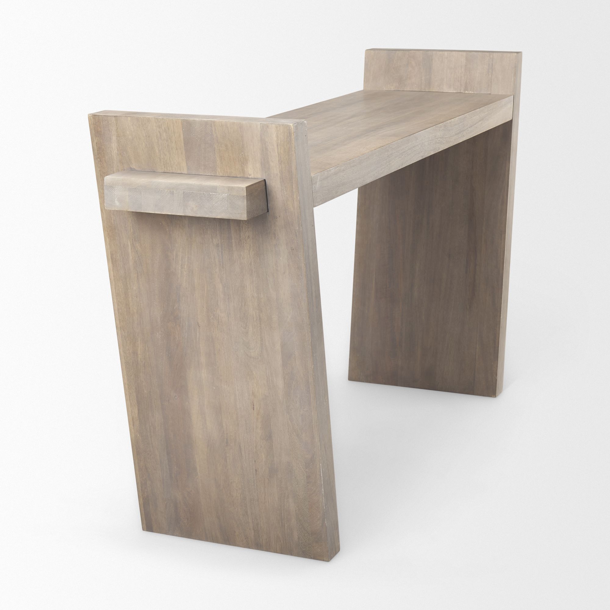 Mercana - Elaine III Brown Wood Angled Leg Console Table