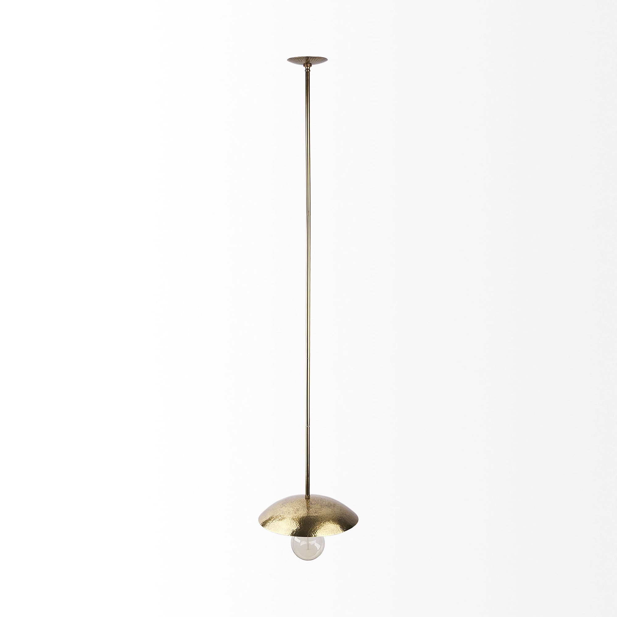 Mercana - Garnet Gold Hammered Metal Pendant Light