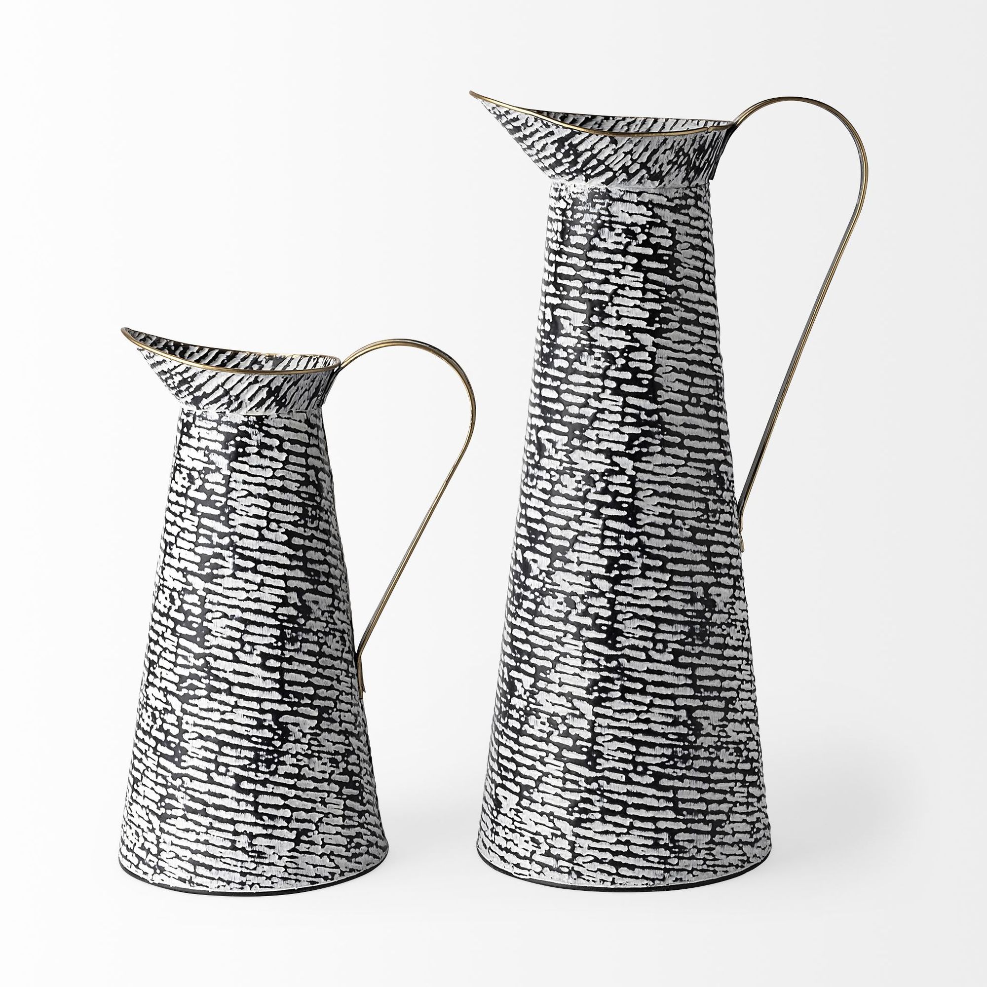 Mercana Colette Patterned Vase - Black/White, Small