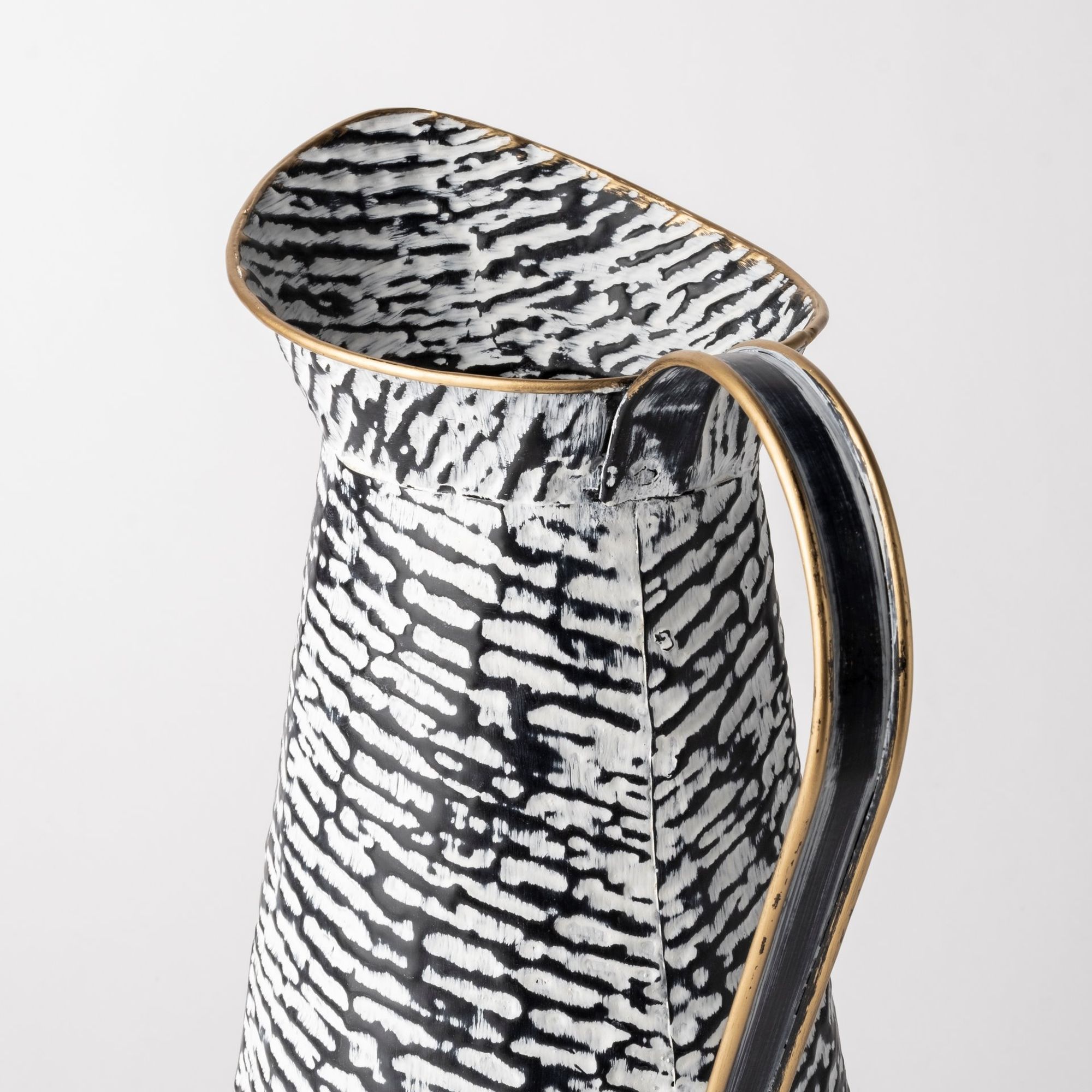 Mercana Colette Patterned Vase - Black/White, Small