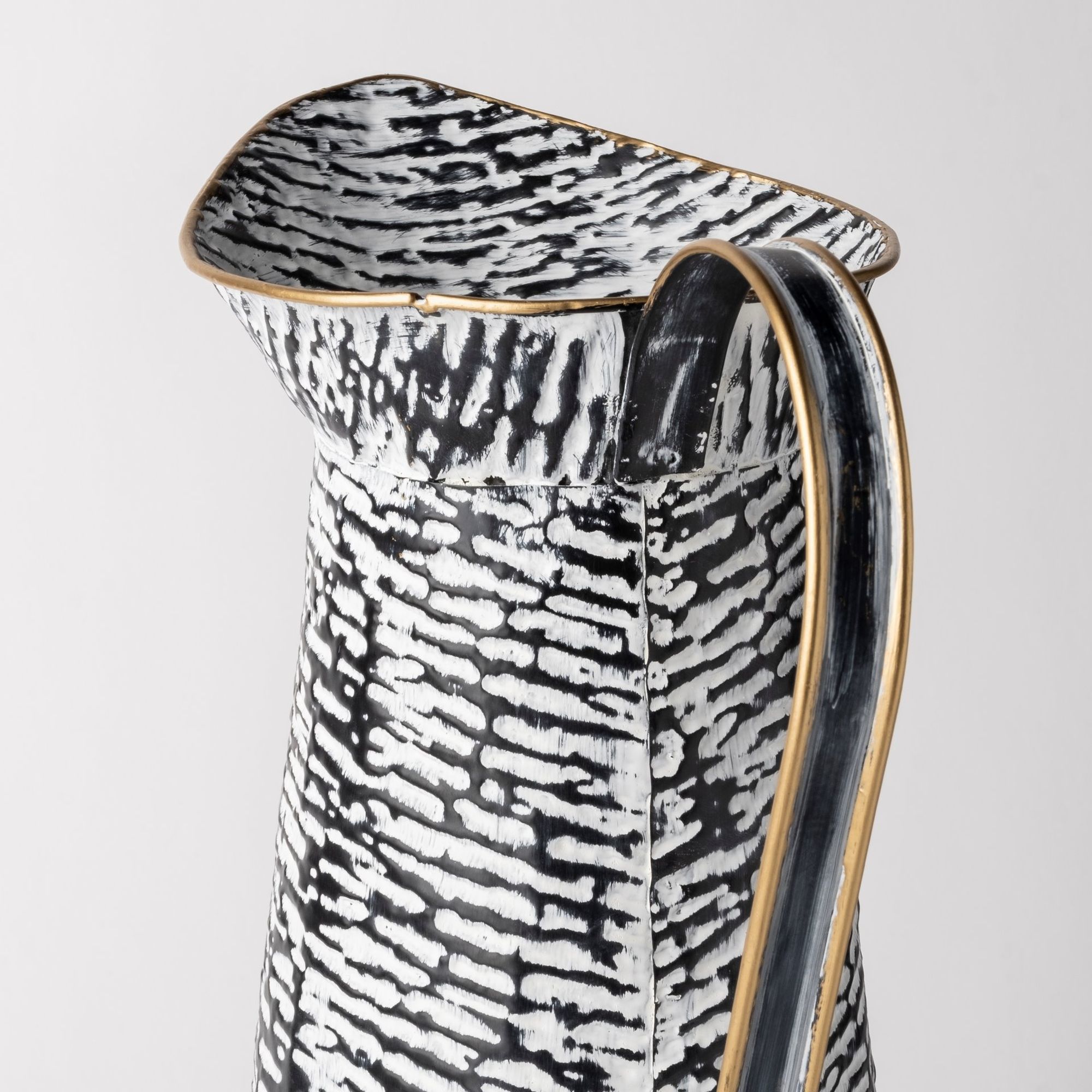 Mercana Colette Patterned Vase - Black/White, Large