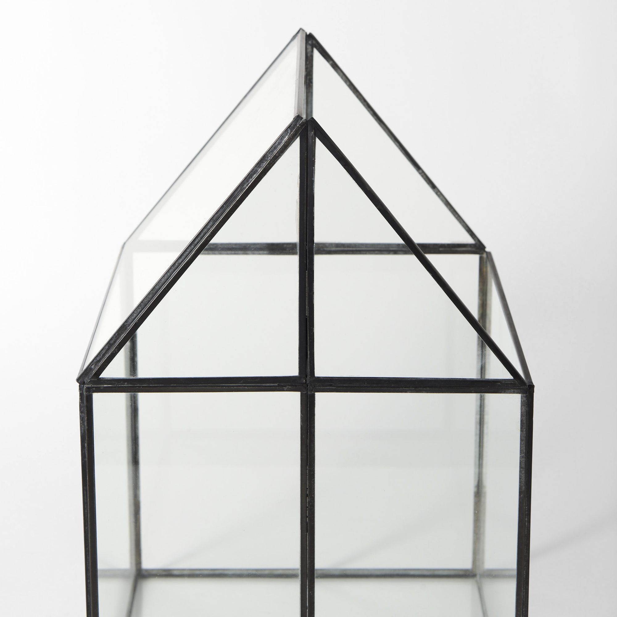 Mercana Sikes Large Hut Terrarium with Glass Base - Clear