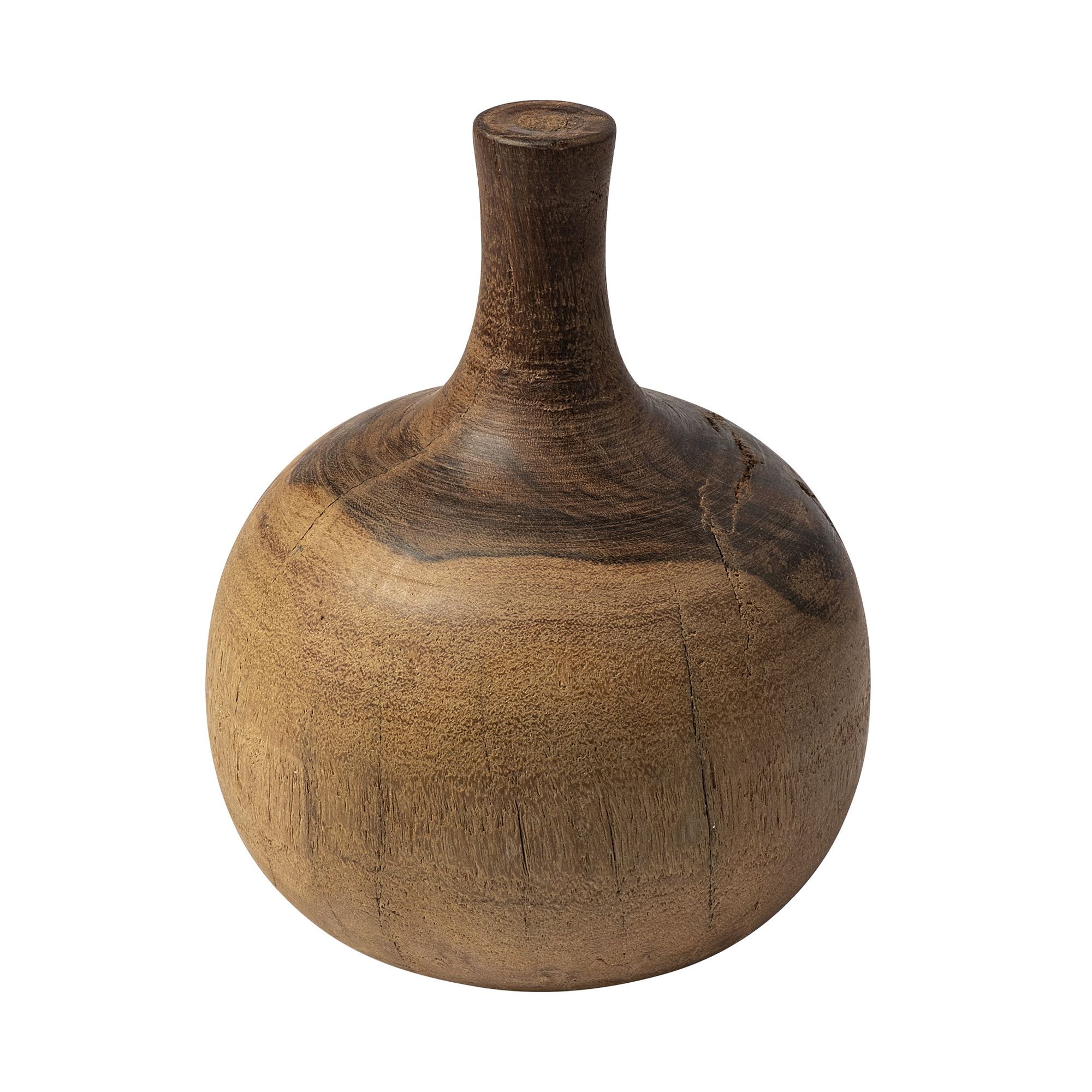 Mercana - Afra Solid Wood Vase Shaped Decorative Object