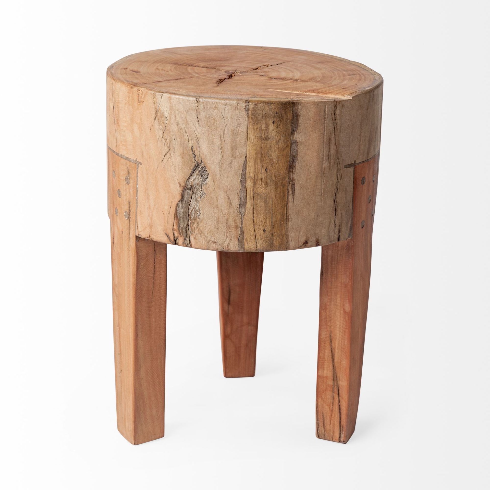 Mercana Asco 18" Stool - Rustic, Wood