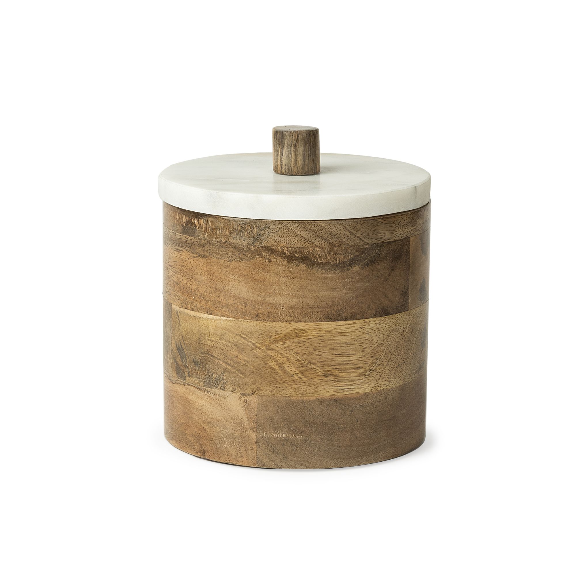 Mercana - Sandook Round Wooden Storage Jar