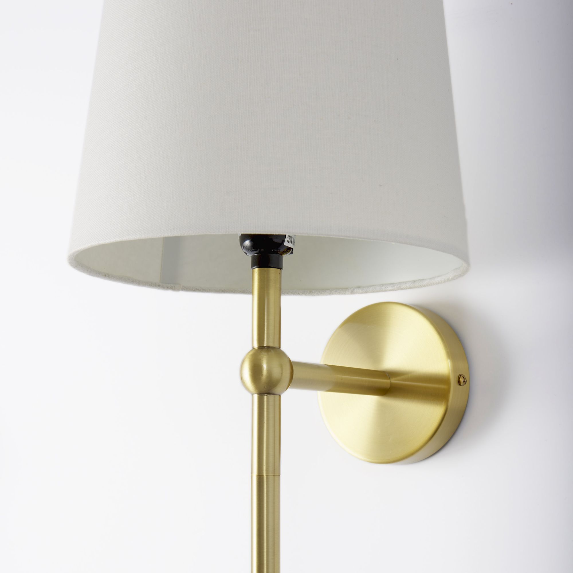 Mercana Chester 10x47 Fabric/Metal Shade Wall Sconce - Gold