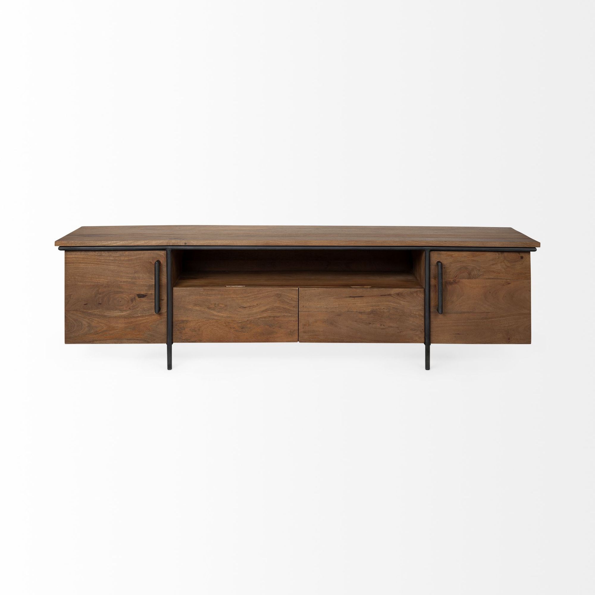 Mercana - Maddox Media Console in Brown, Wood