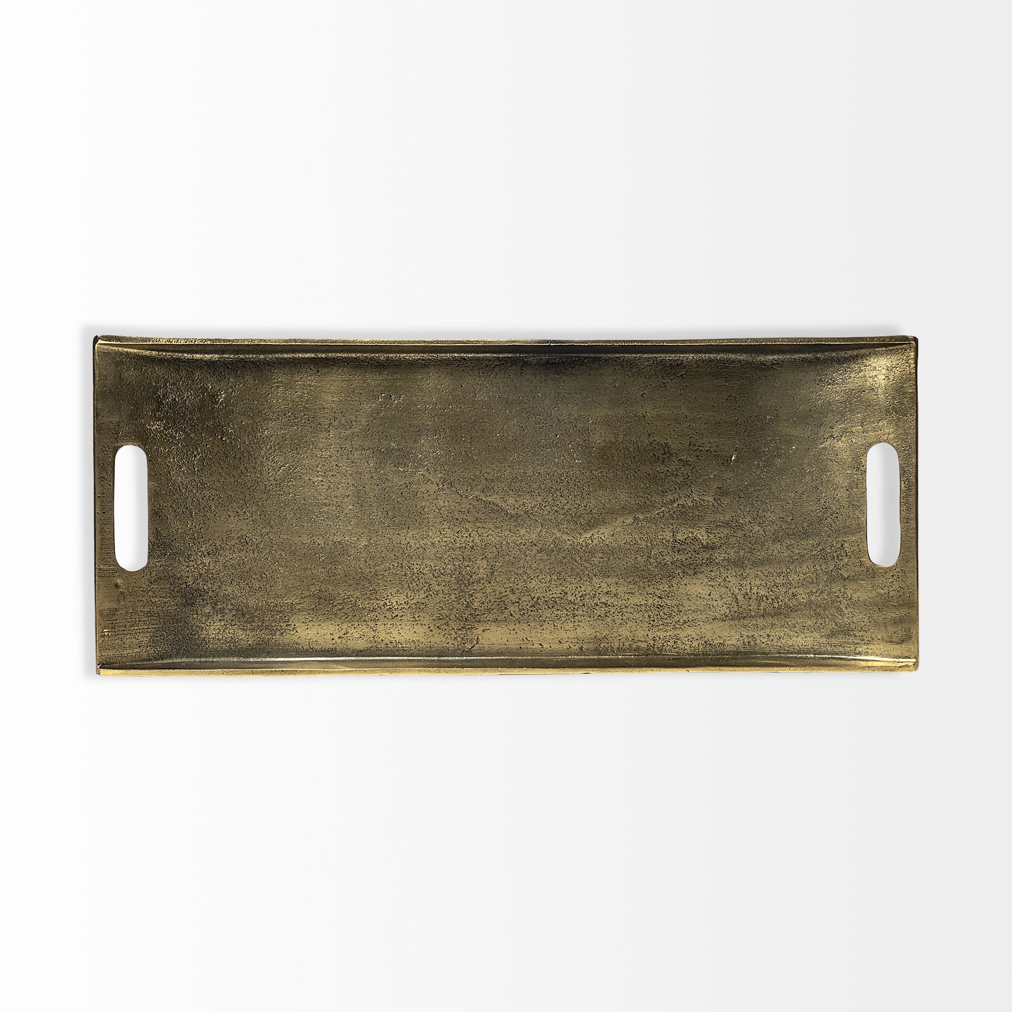 Mercana - Drey 24L x 10W Gold Rectangular Tray