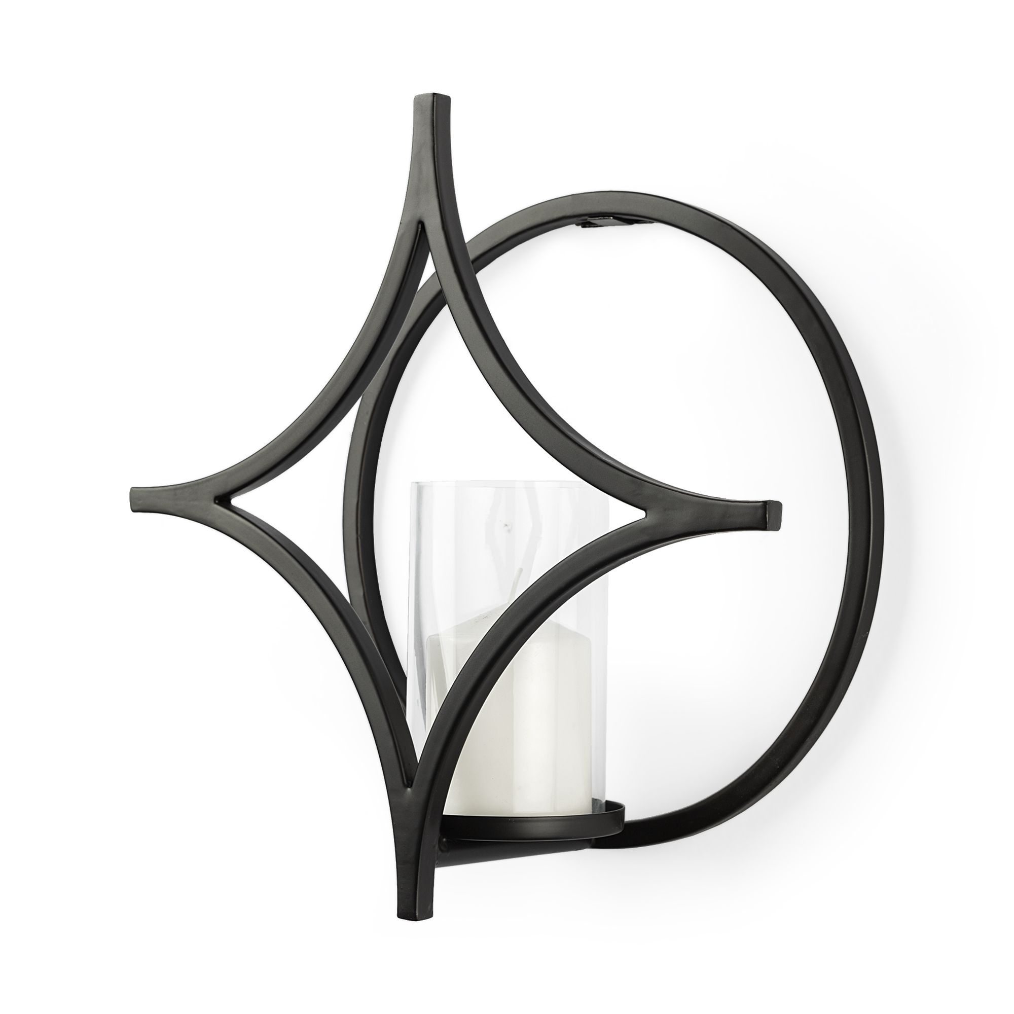 Mercana - Lyra Black Wall Candle Holder