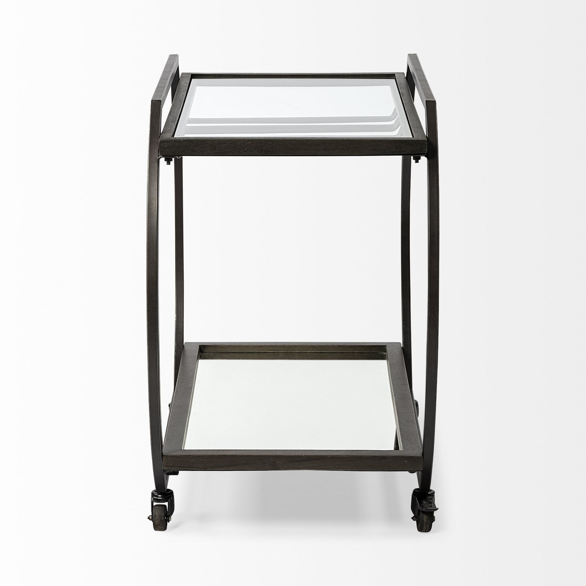 Mercana - Chriselle 2 Tier Bar Cart in Black