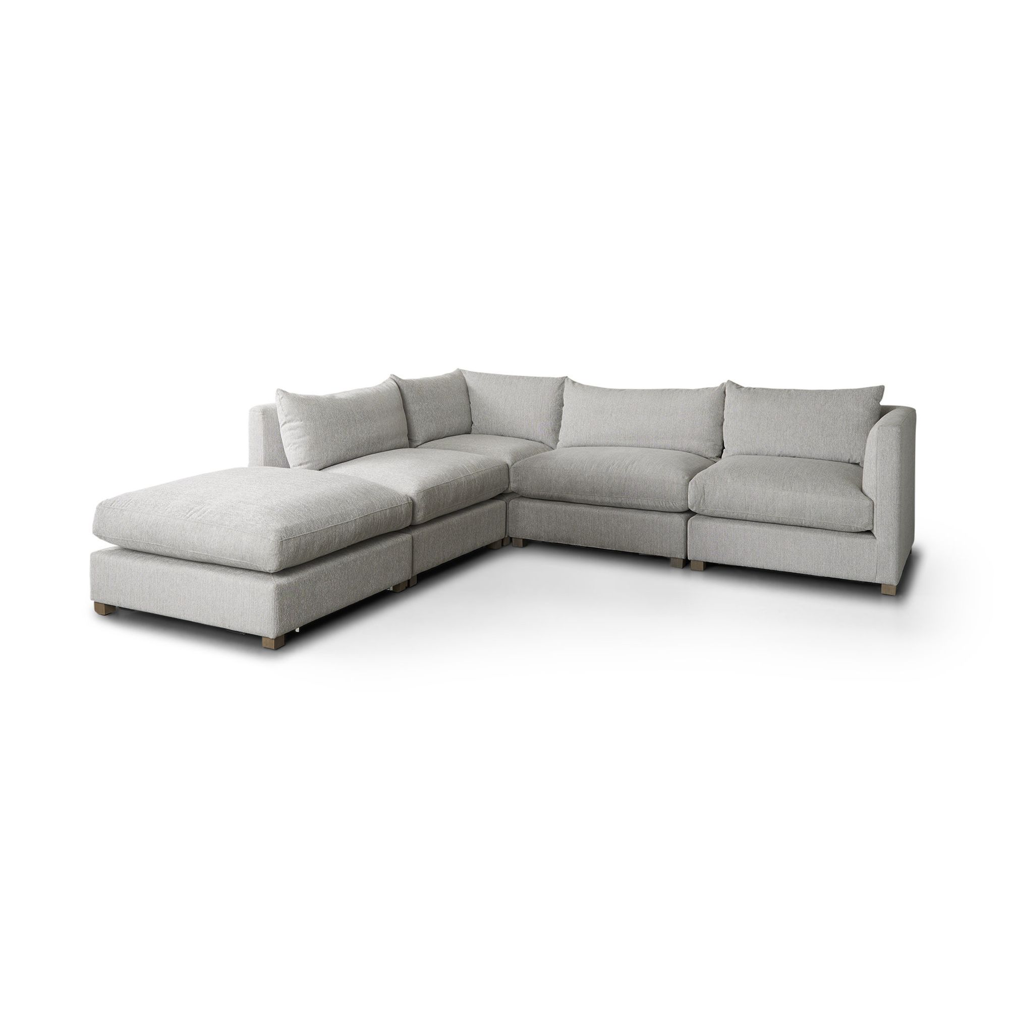 Mercana Valence Large Ottoman Sectional Elements - Light Gray