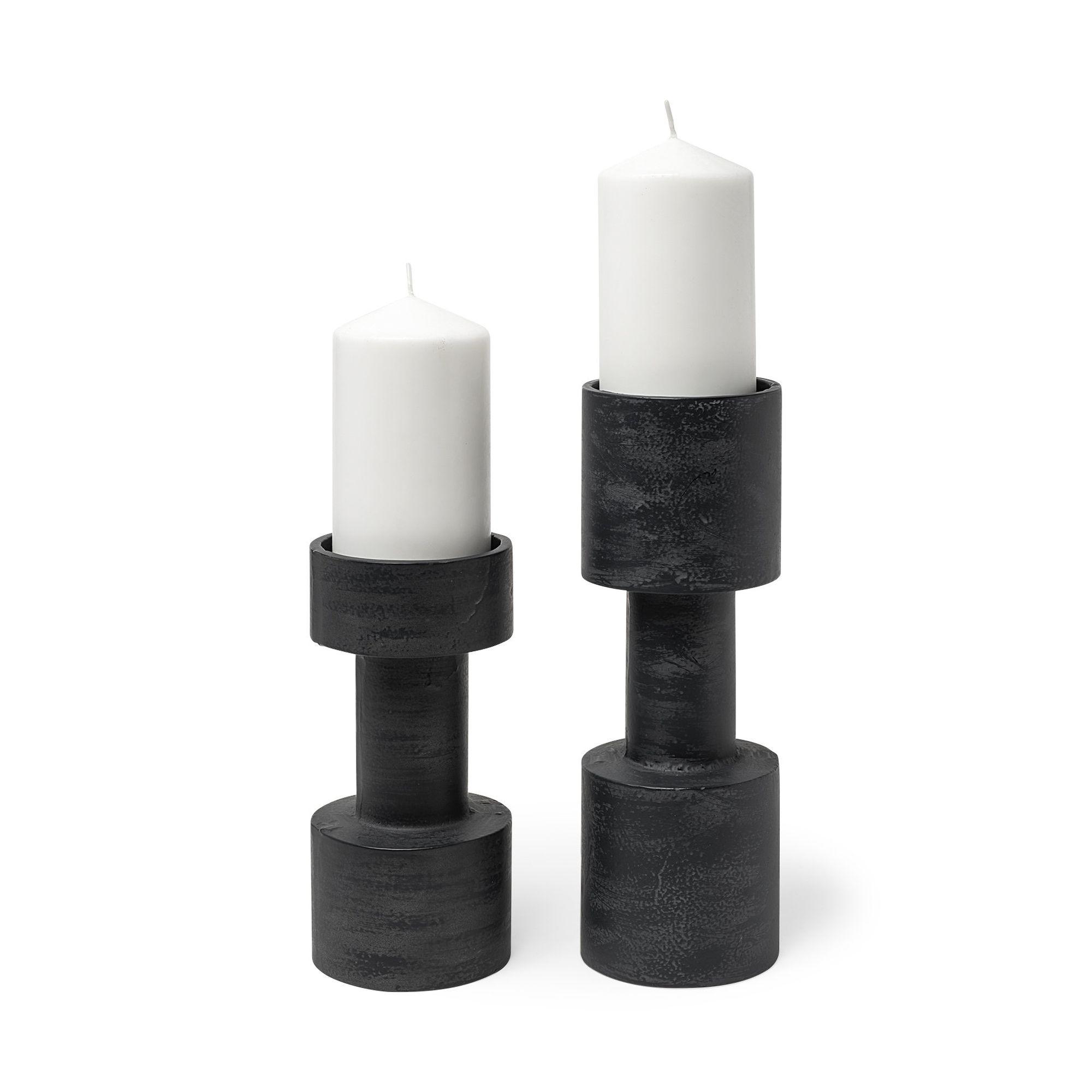 Mercana Bolton I Metal Table Candle Holders - Black