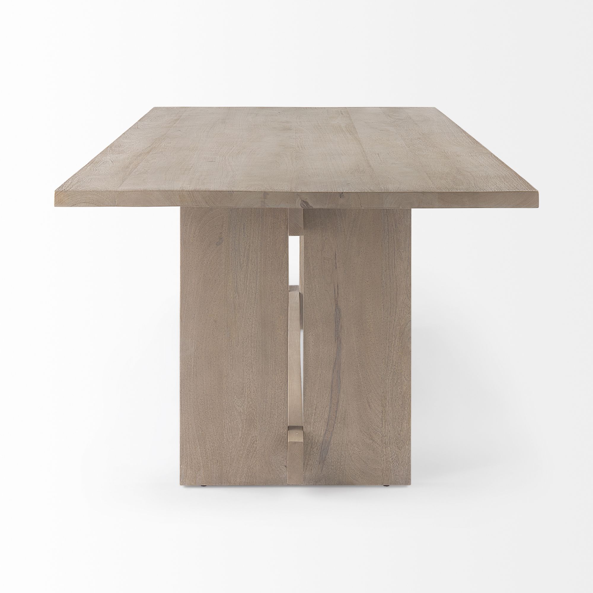 Mercana Aida Dining Table - Light Gray, Wood