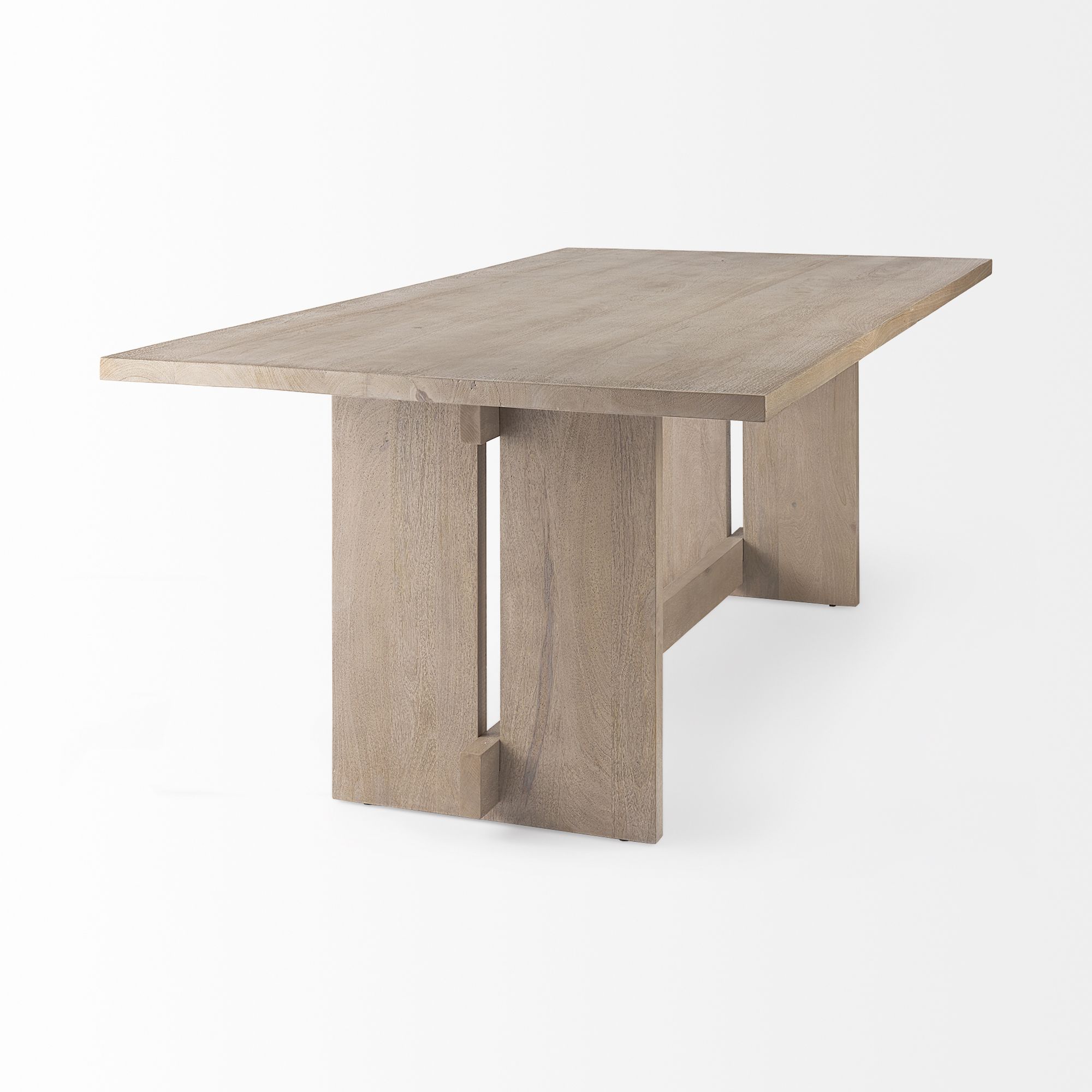 Mercana Aida Dining Table - Light Gray, Wood