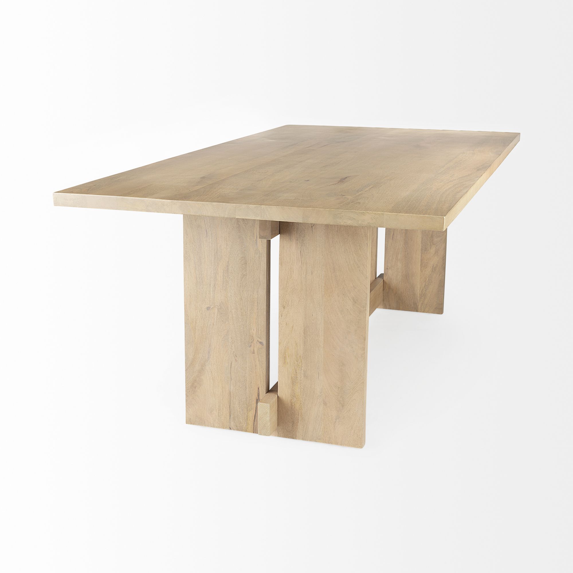 Mercana Aida Dining Table - Light Brown, Wood