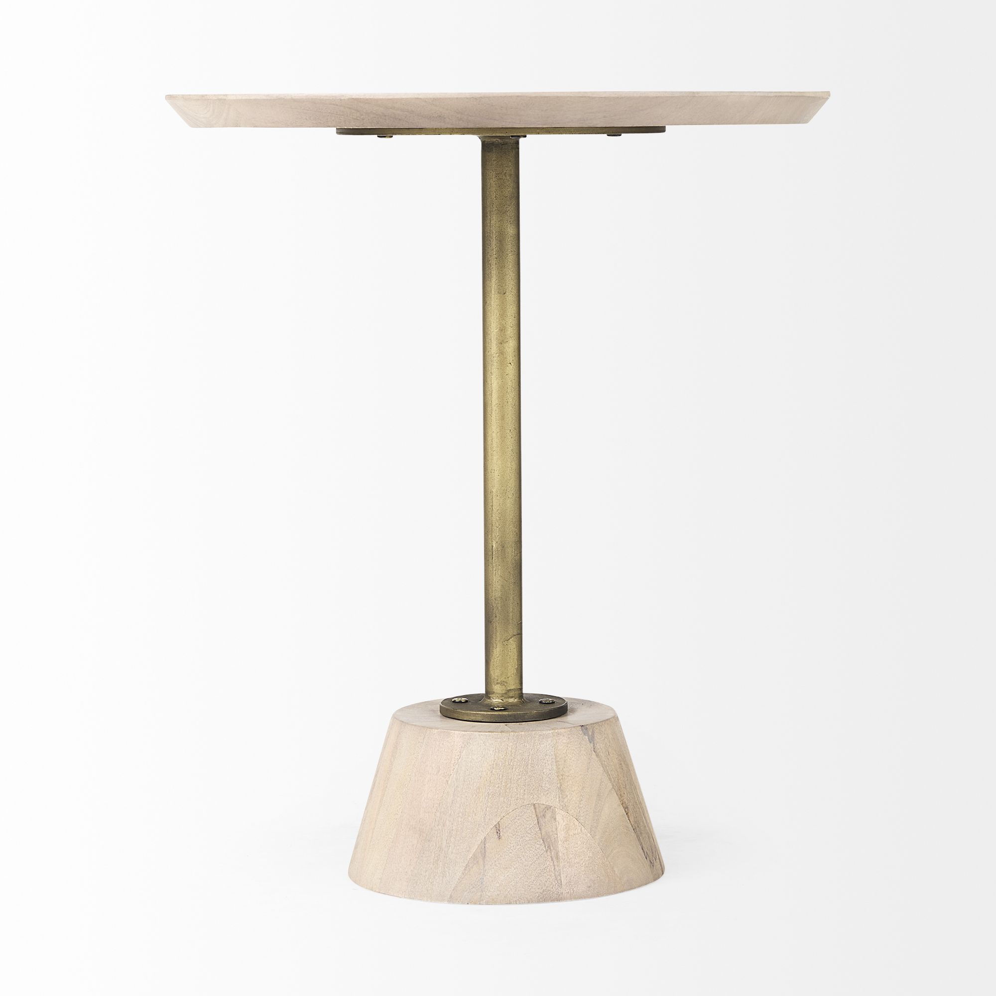 Mercana Maxwell Round End Table - Light Brown