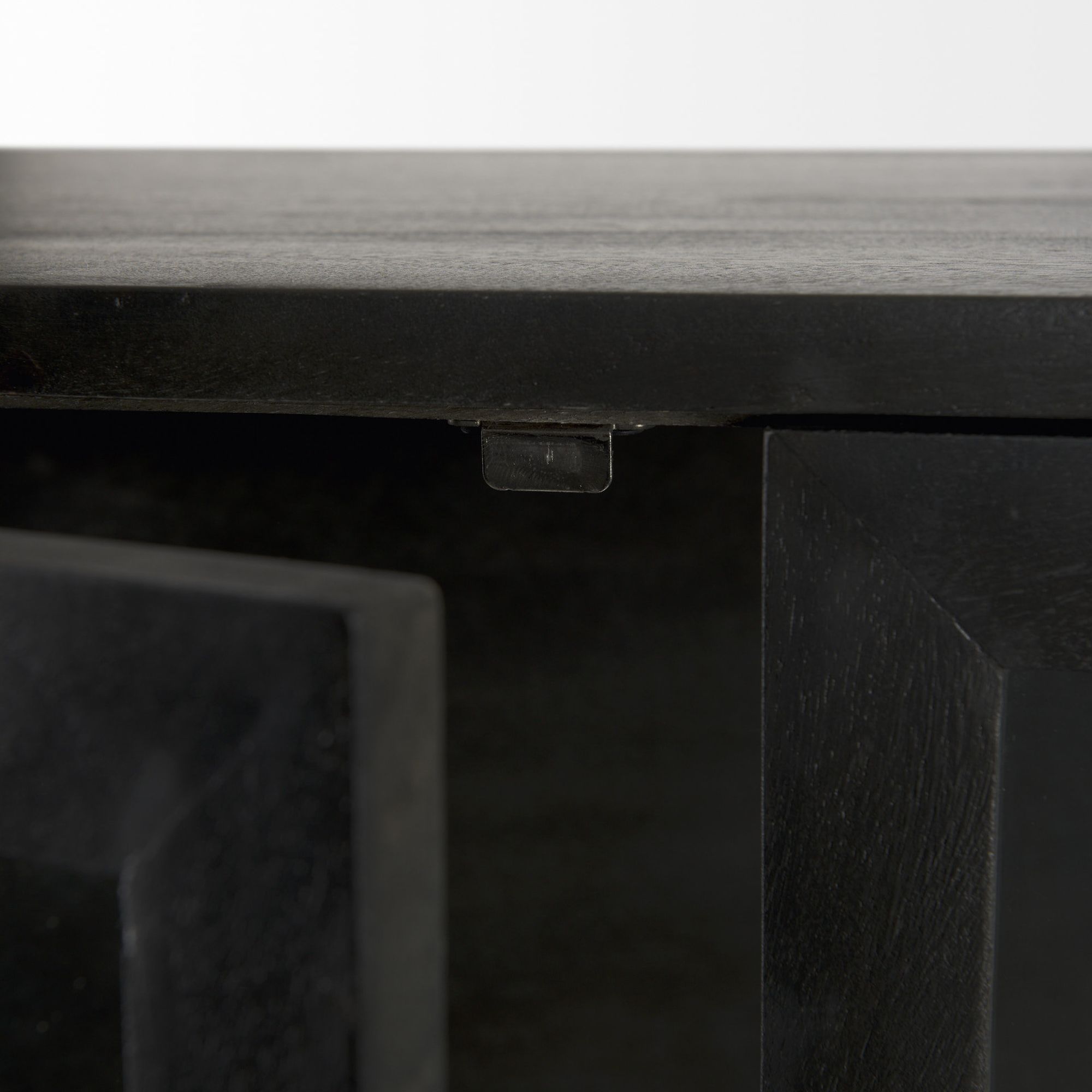 Mercana Arelius Cabinet with Black Metal Base - Black