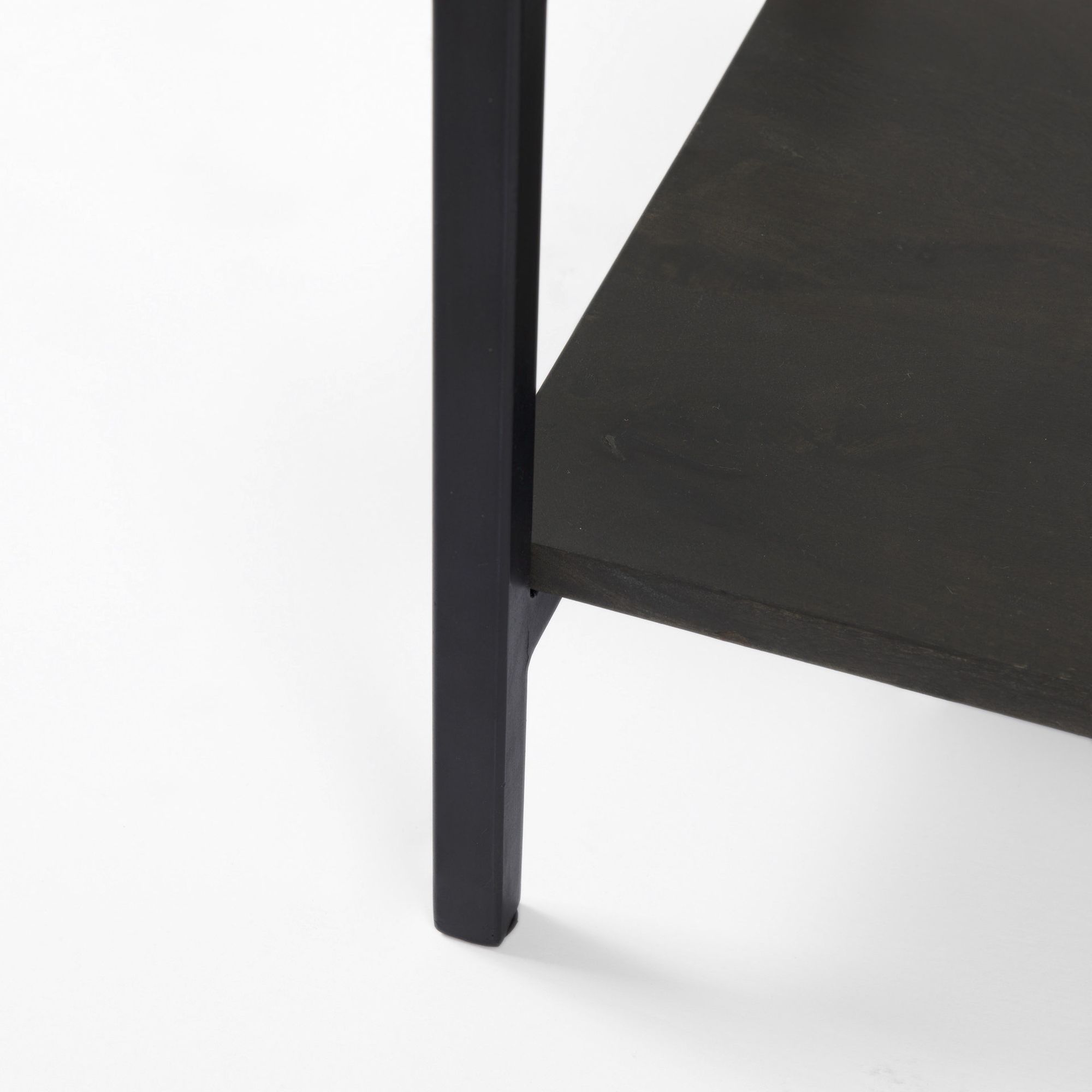 Mercana Arelius Cabinet with Black Metal Base - Black