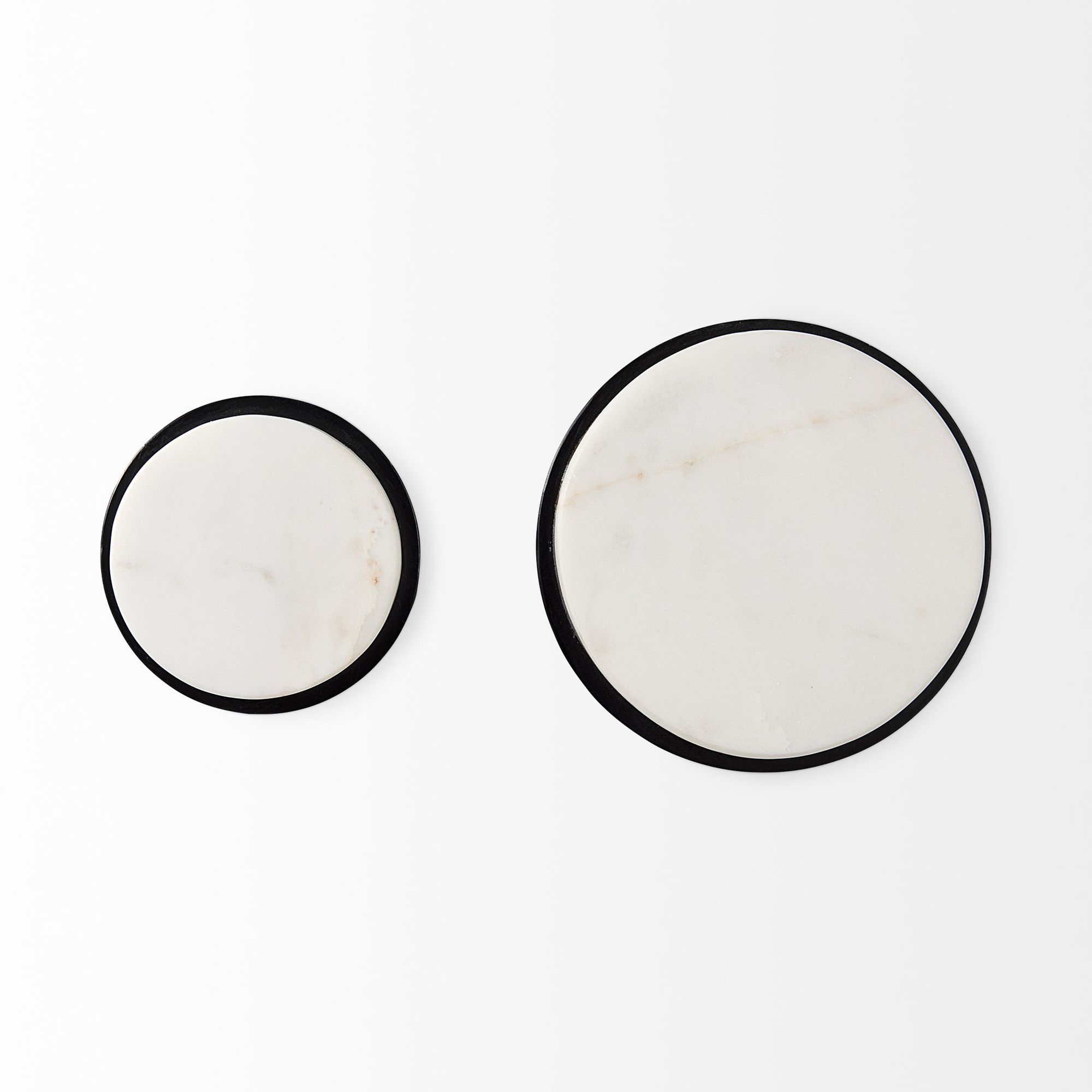 Mercana - Sophia White Marble Wall Hooks (Set of 2)