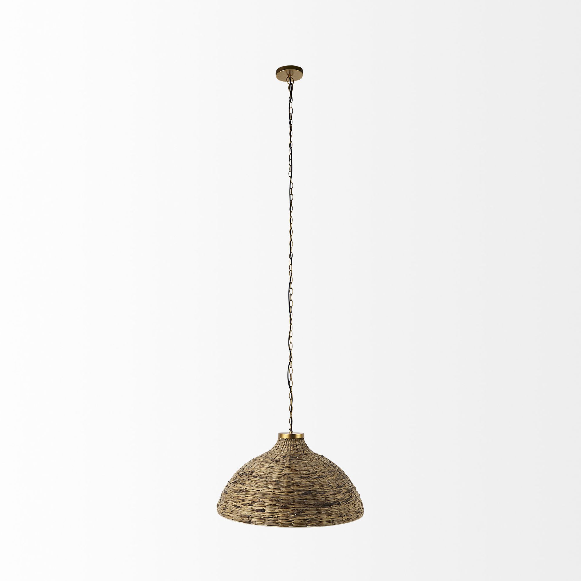 Mercana Campanile Half Domed Pendant Light - Brown