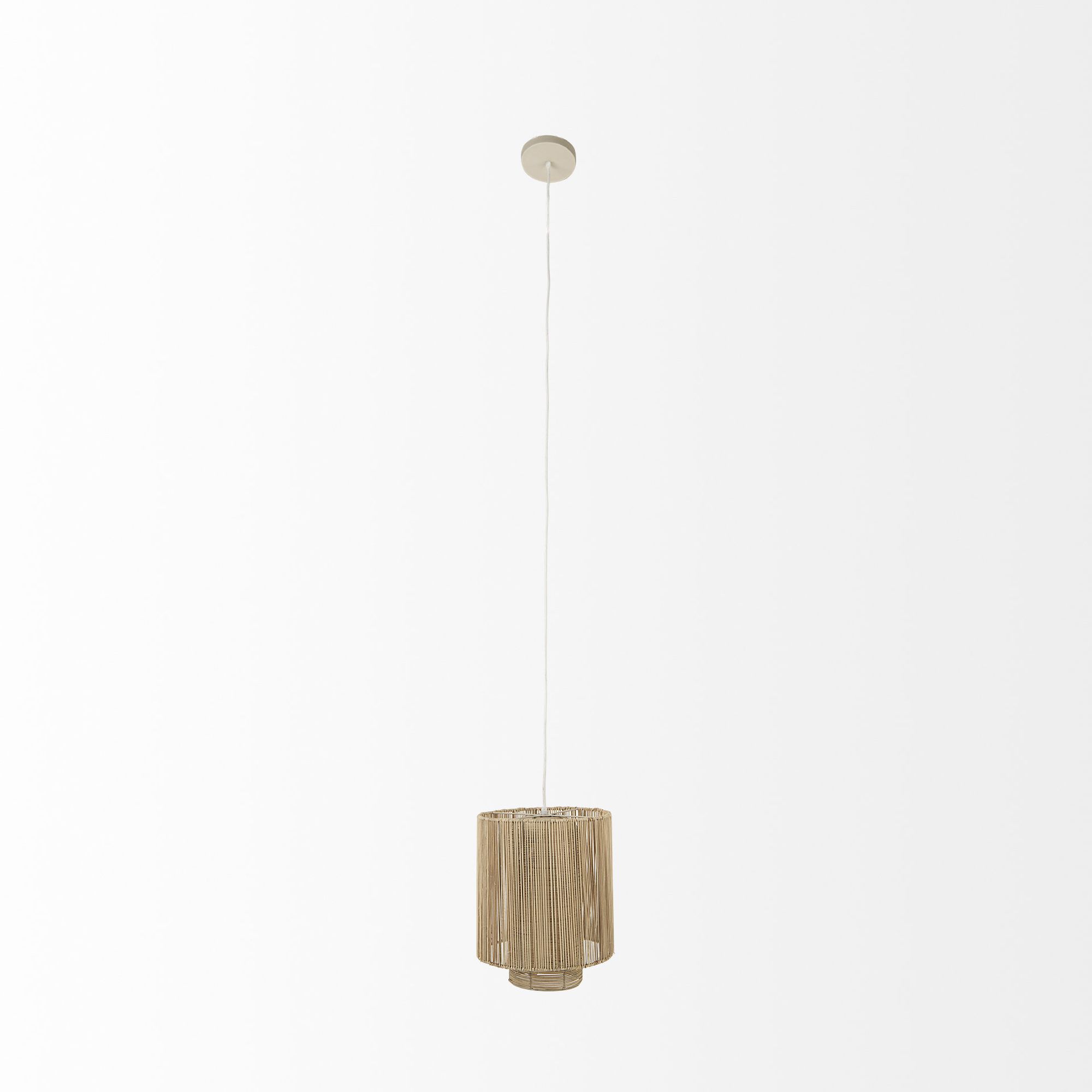 Mercana - Aviario Natural Cane Cylindrical Pendant Light