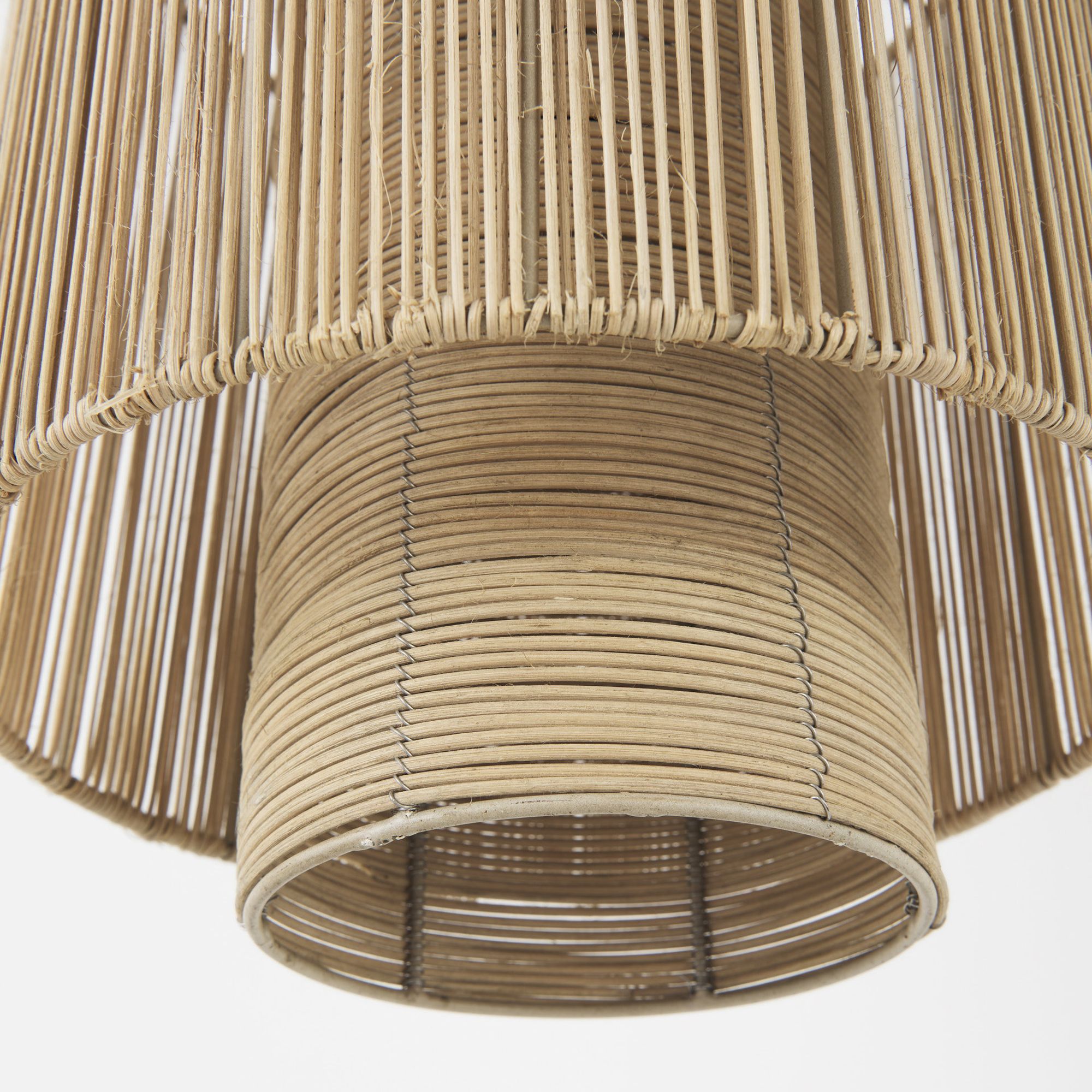 Mercana - Aviario Natural Cane Cylindrical Pendant Light