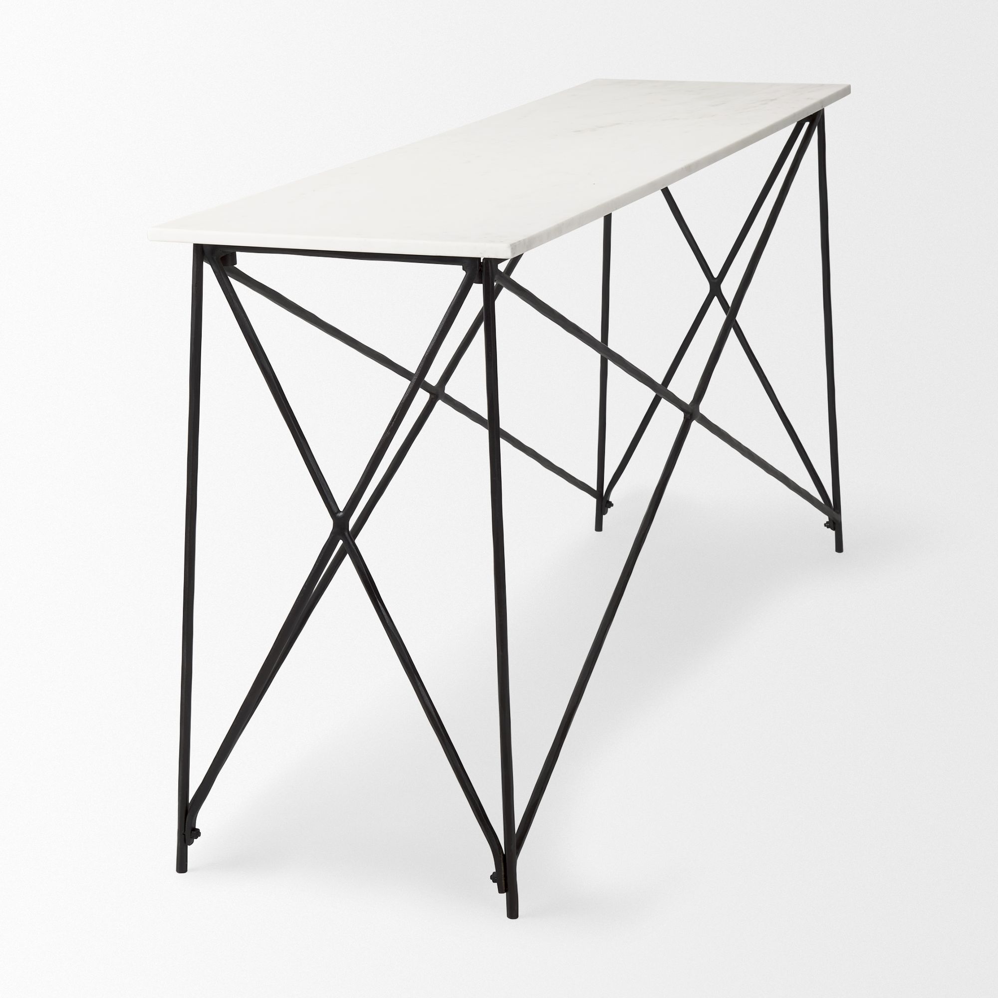 Mercana - Lorlei Console Table with Black Iron Base