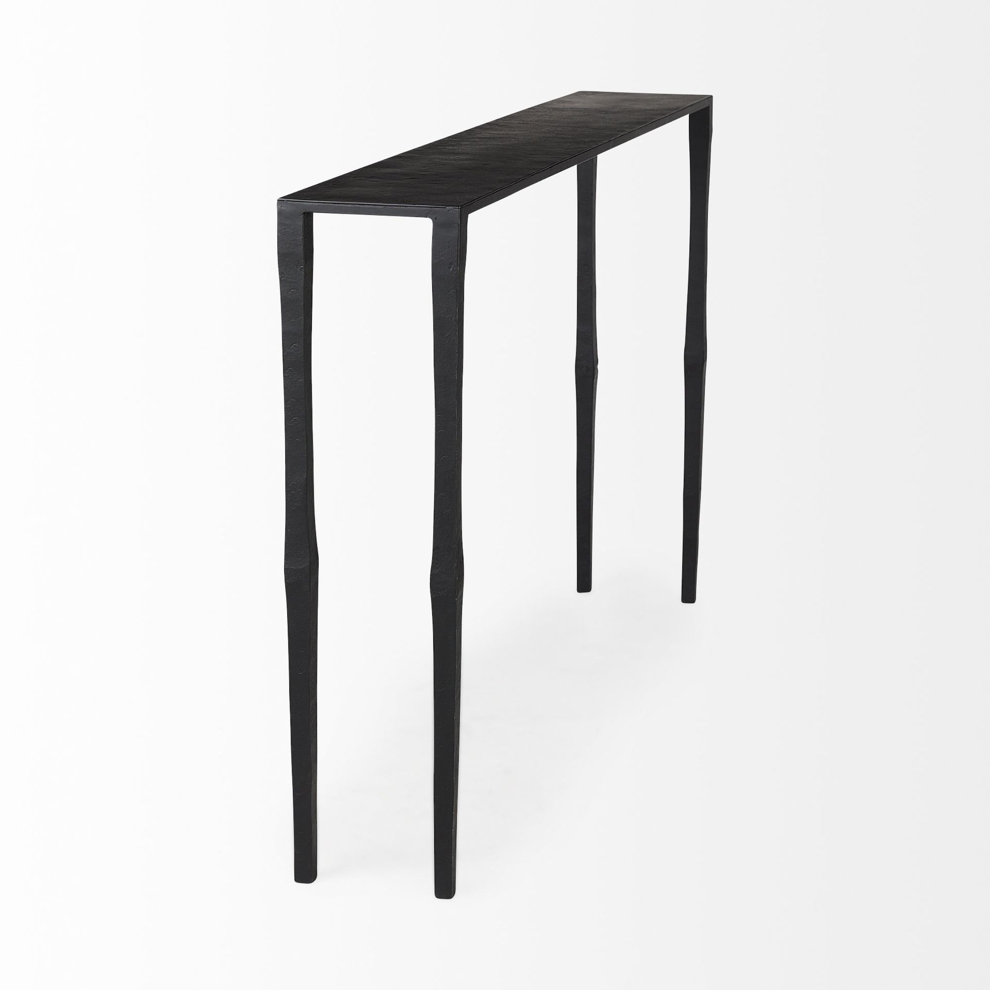 Mercana - Timothy Ebony Black Iron Console Table