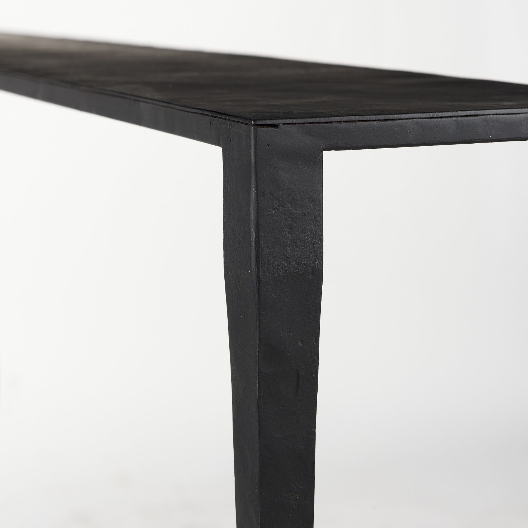 Mercana - Timothy Ebony Black Iron Console Table