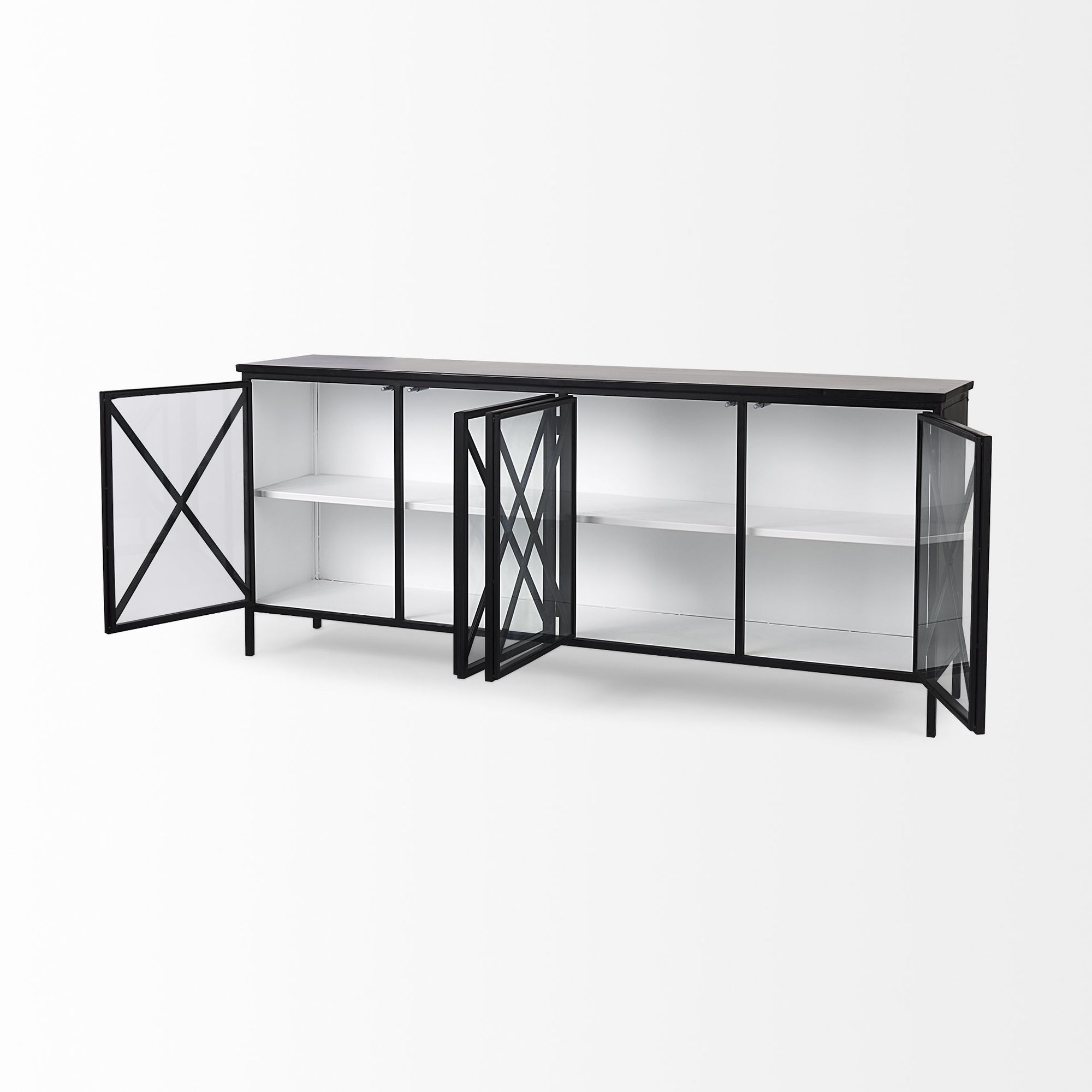 Mercana Aurelia Sideboard - Black/White, Metal