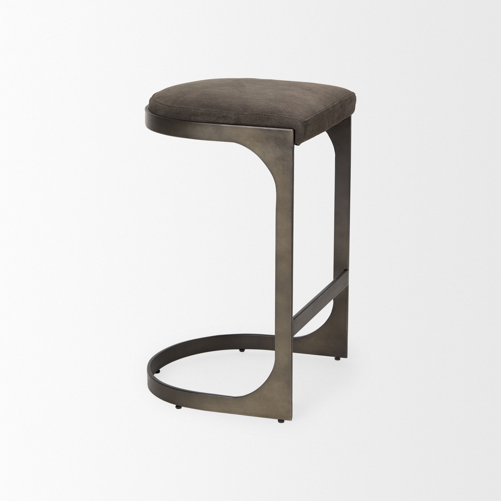 Mercana Tyson 28" Counter Stool - Brown/Gray