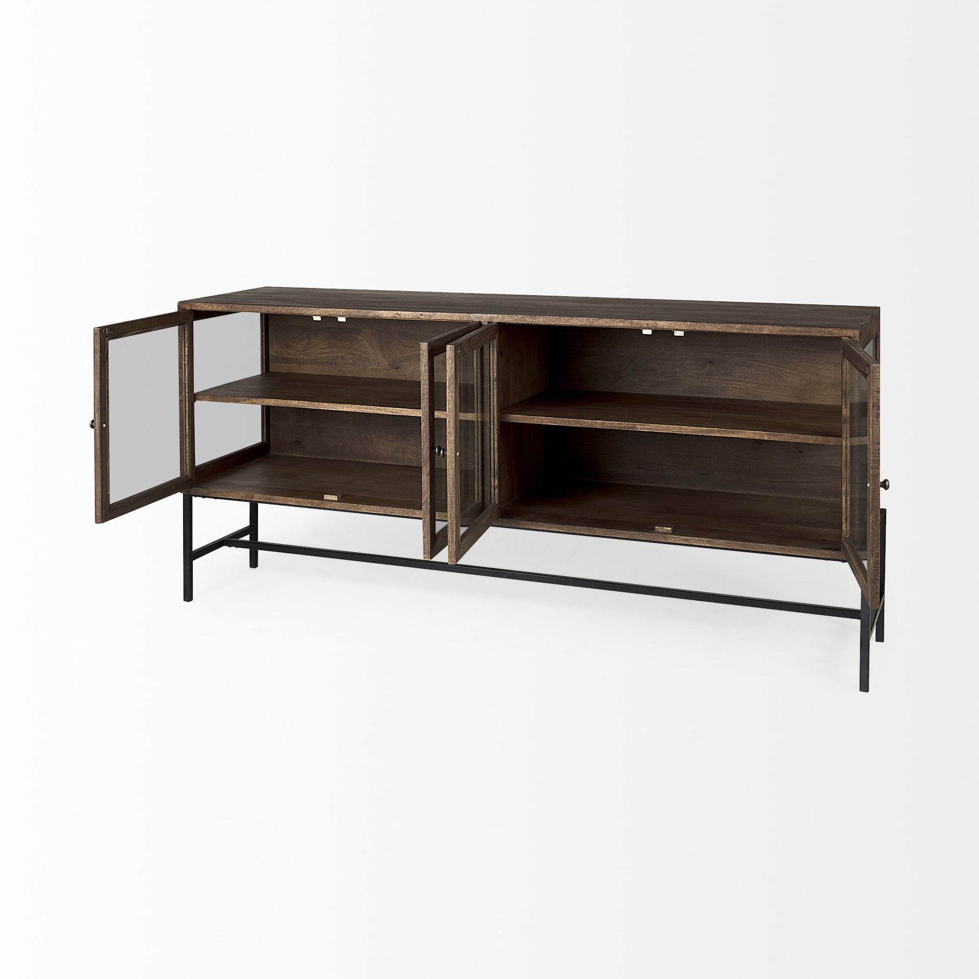 Mercana Arelius 4 Doors Sideboard - Brown, Wood