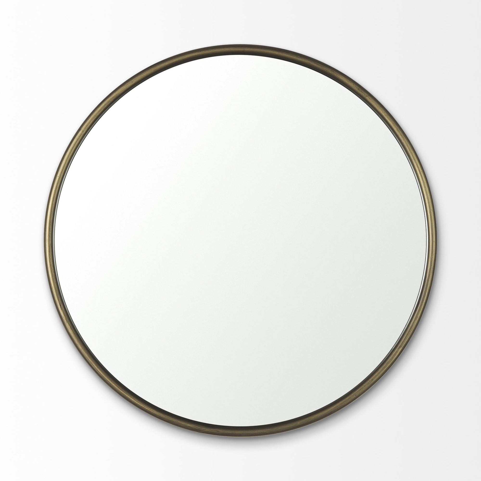 Mercana Piper Metal Round Wall Mirror - Gold, Small