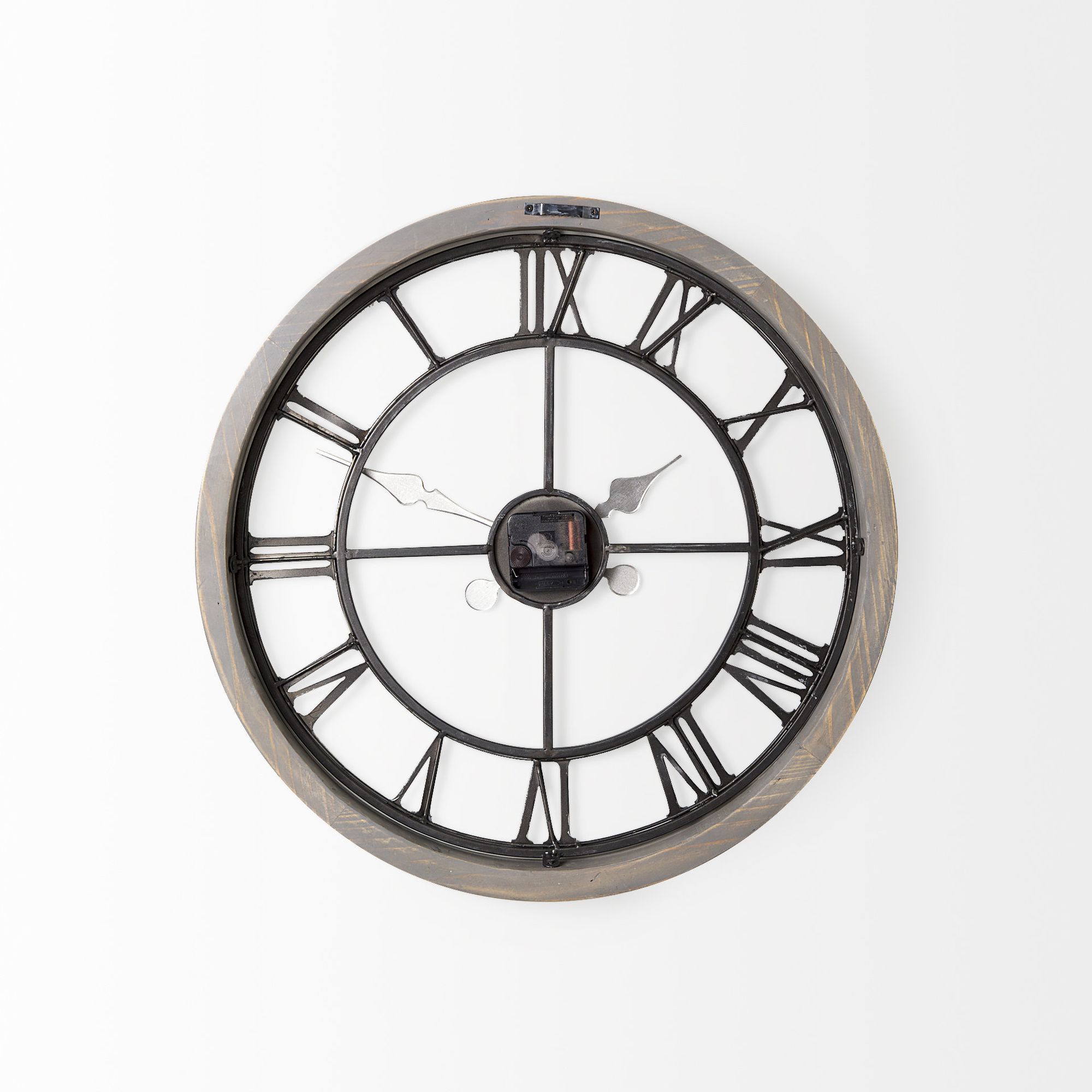 Mercana Mething 19" Farmhouse Wall Clock - Gray