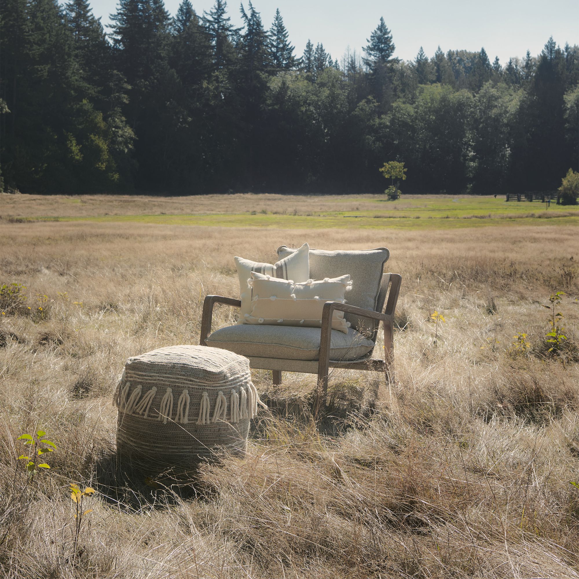 Mercana Brayden Accent Chair - Light Brown/Beige