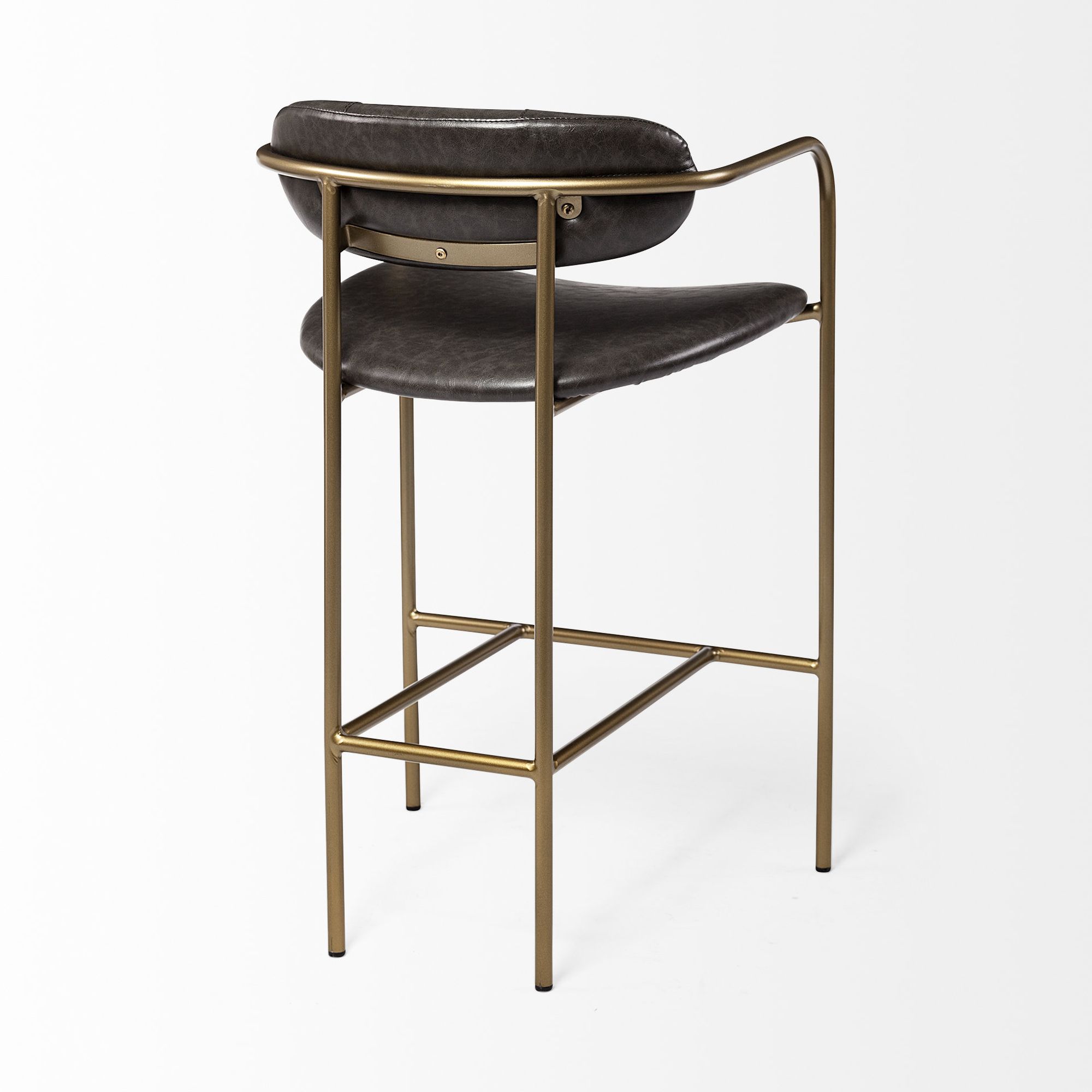 Mercana Parker 36" Counter Stool - Brown/Gold