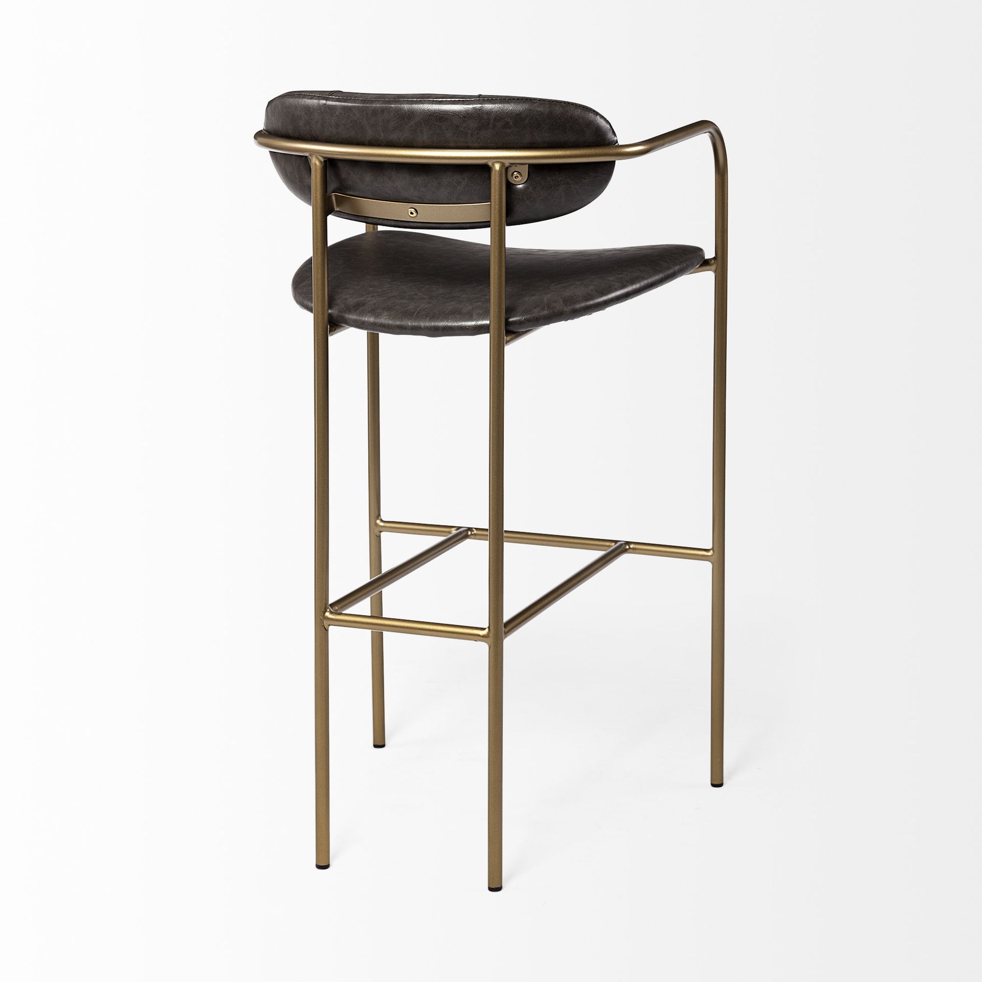 Mercana Parker 40" Counter Stool - Brown/Gold