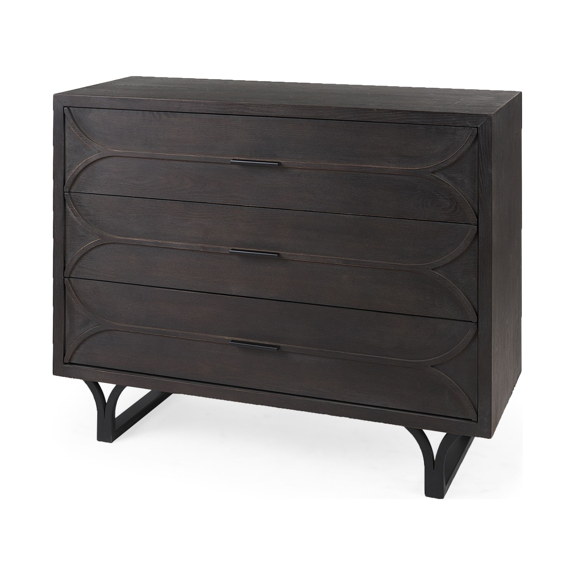 Mercana - Giselle I Fir Veneer 3 Drawer Accent Cabinet