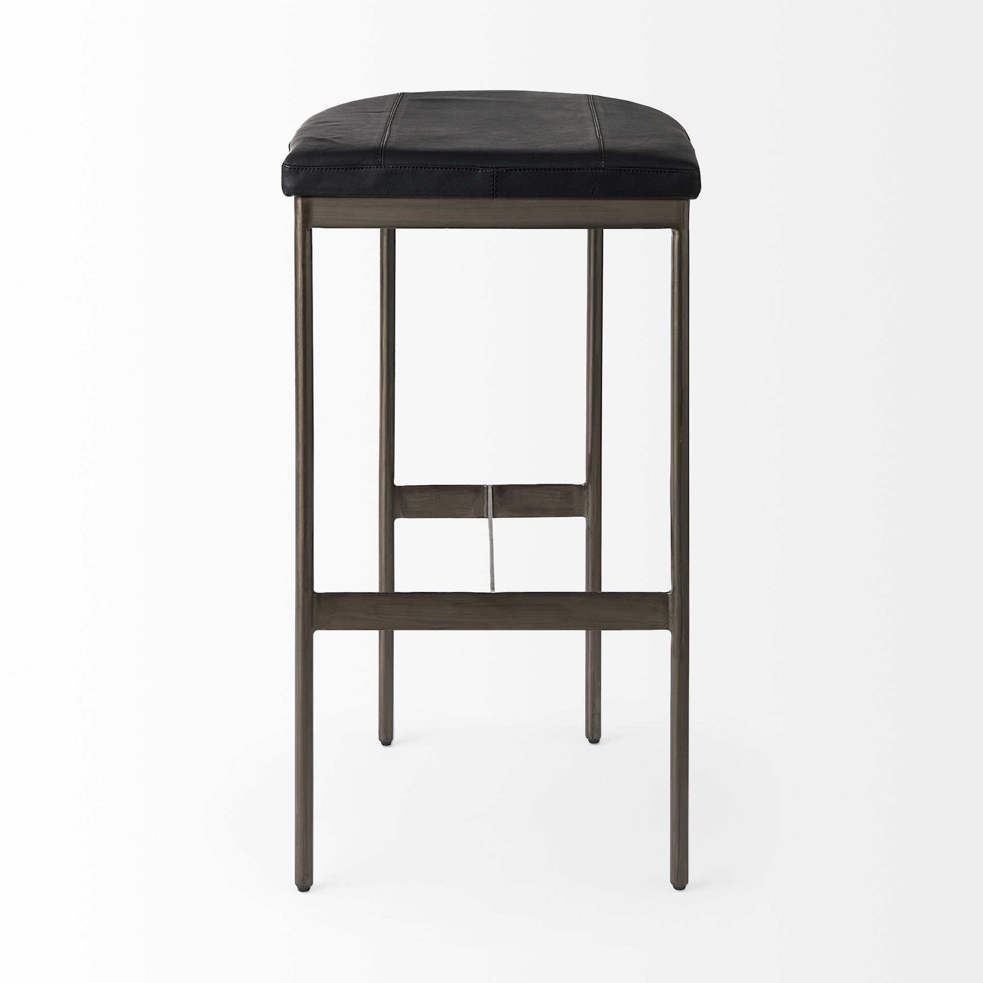 Mercana Millie 30" Counter Stool with Metal Frame - Black