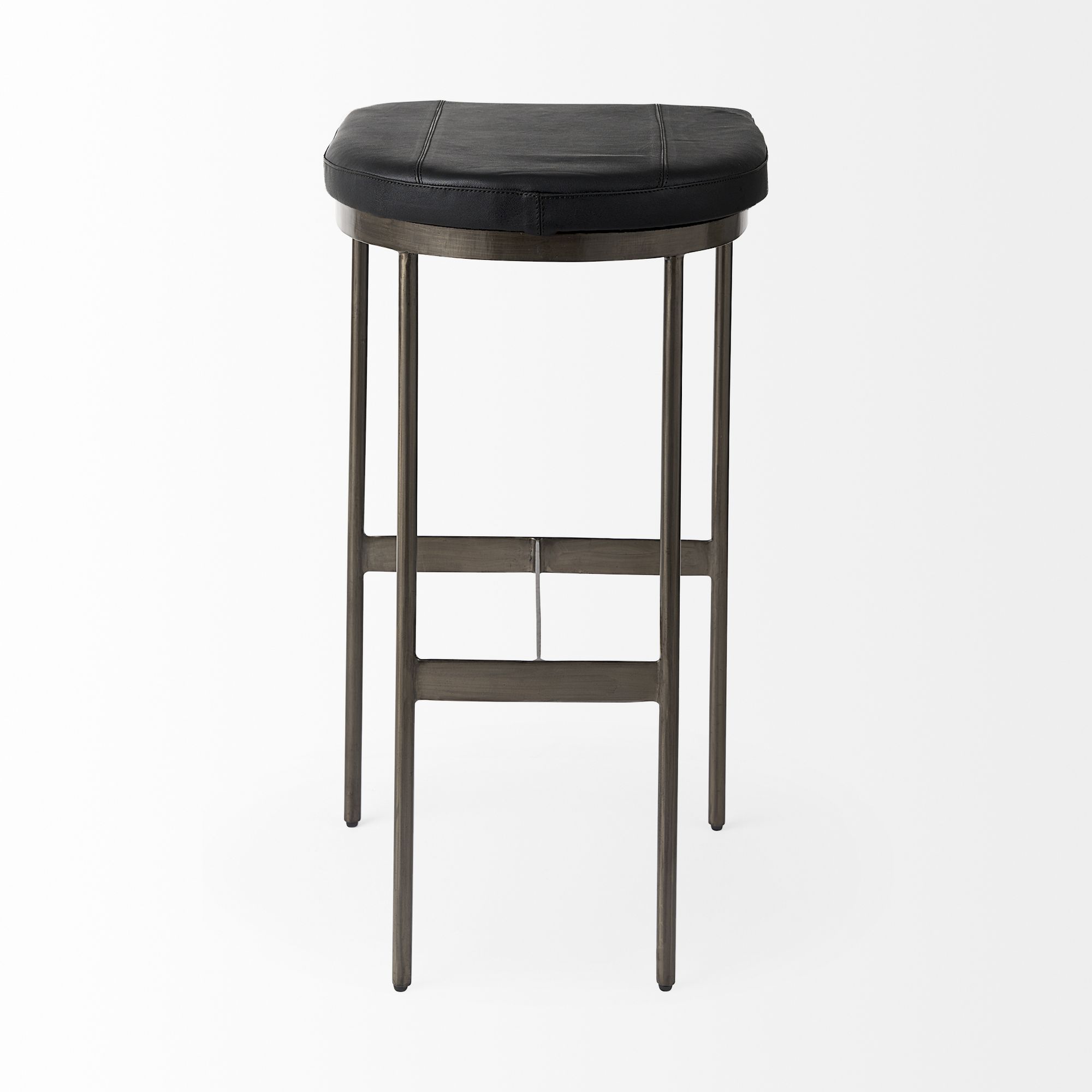 Mercana Millie 30" Counter Stool with Metal Frame - Black