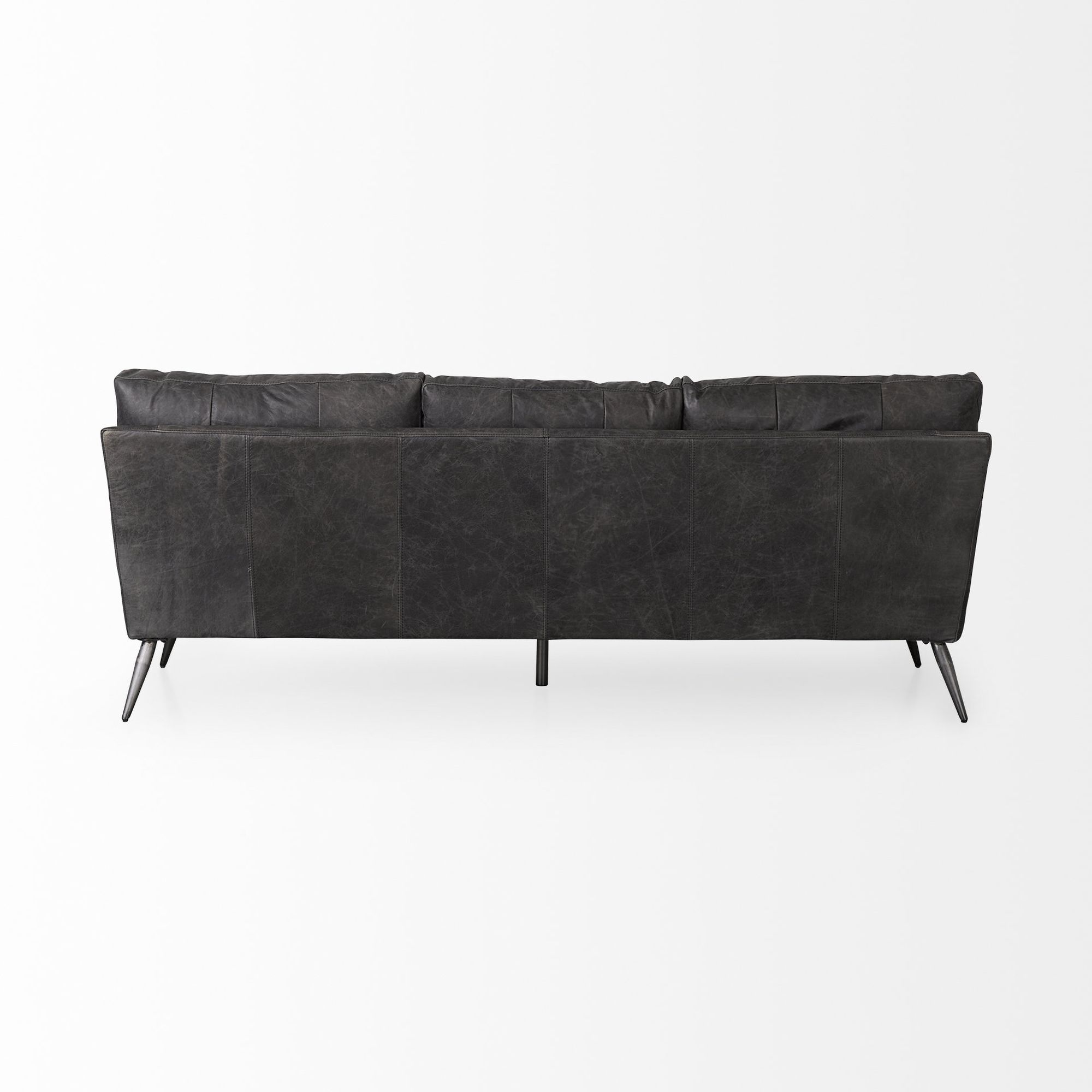 Mercana Cochrane 3 Seater Sofa - Black, Leather