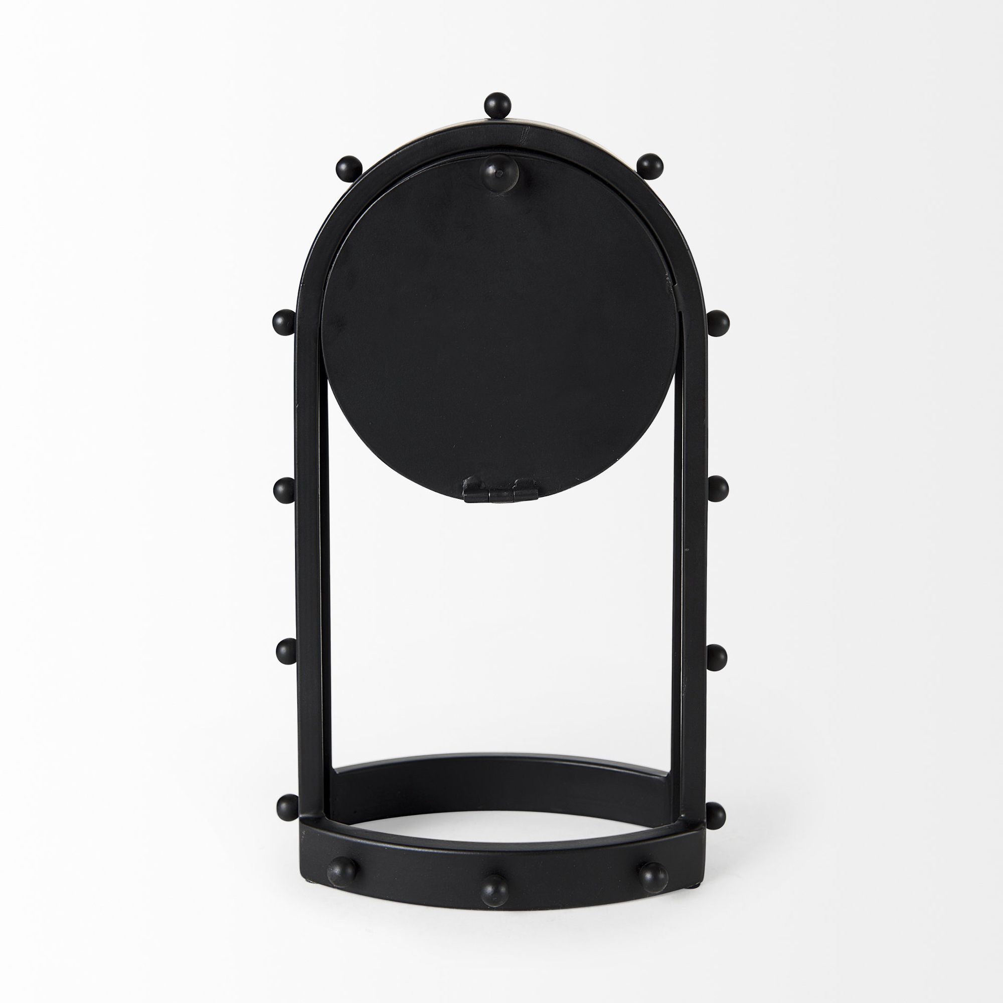 Mercana Marian Studded Table Clock - Black, Tall