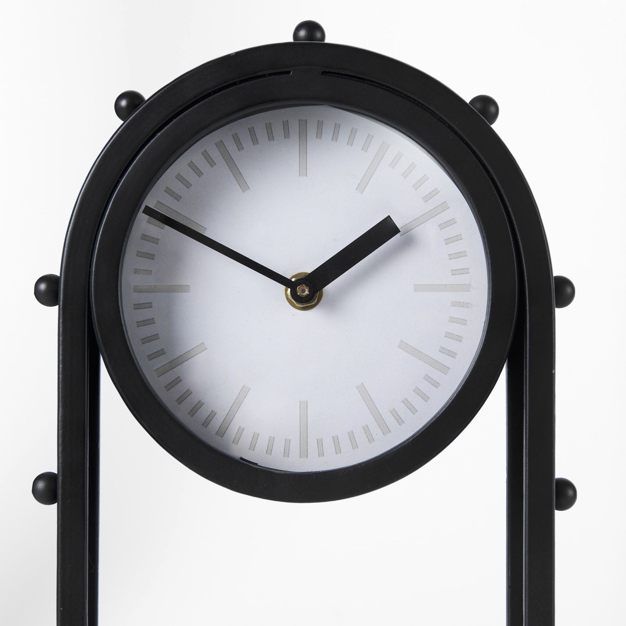 Mercana Marian Studded Table Clock - Black, Tall