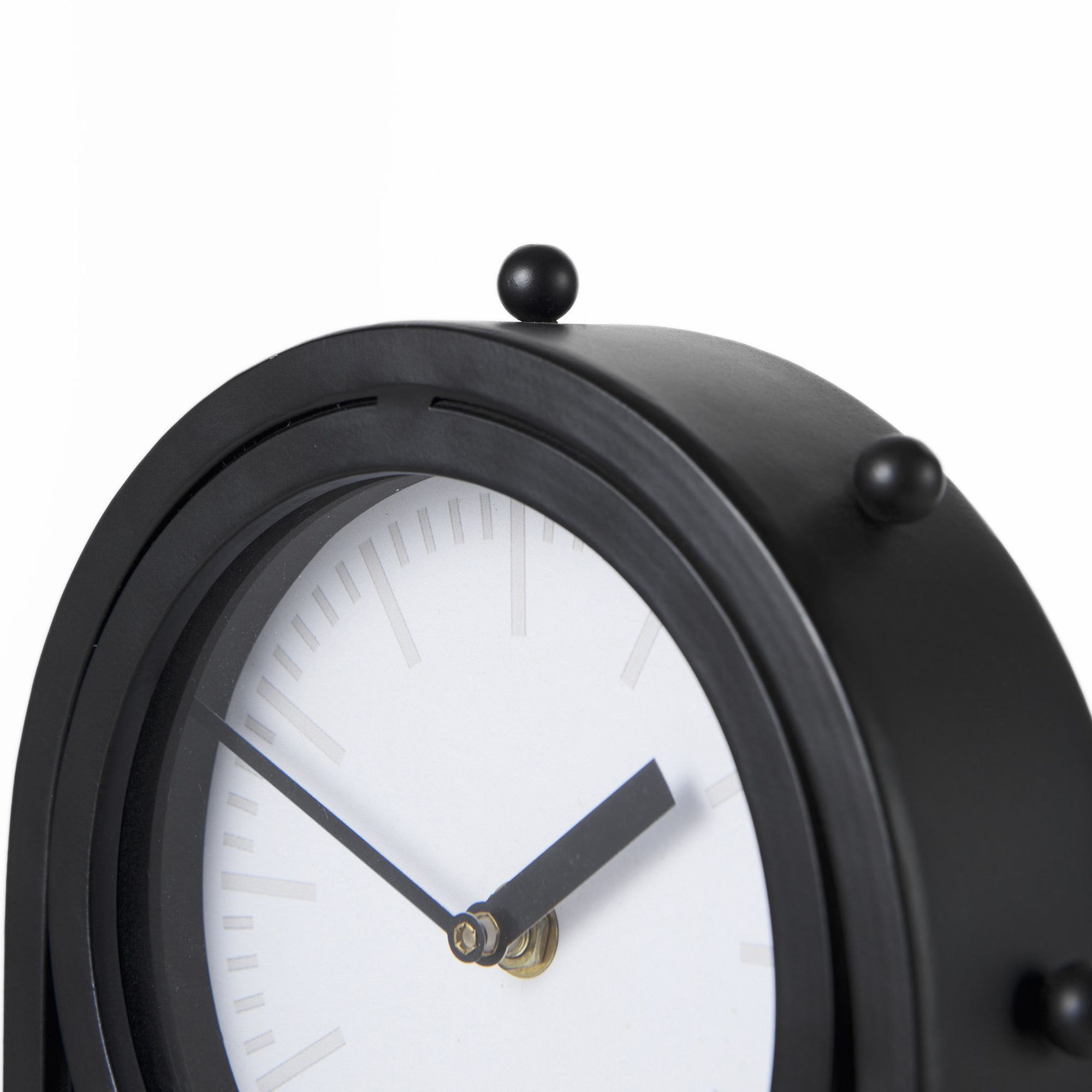 Mercana Marian Studded Table Clock - Black, Tall