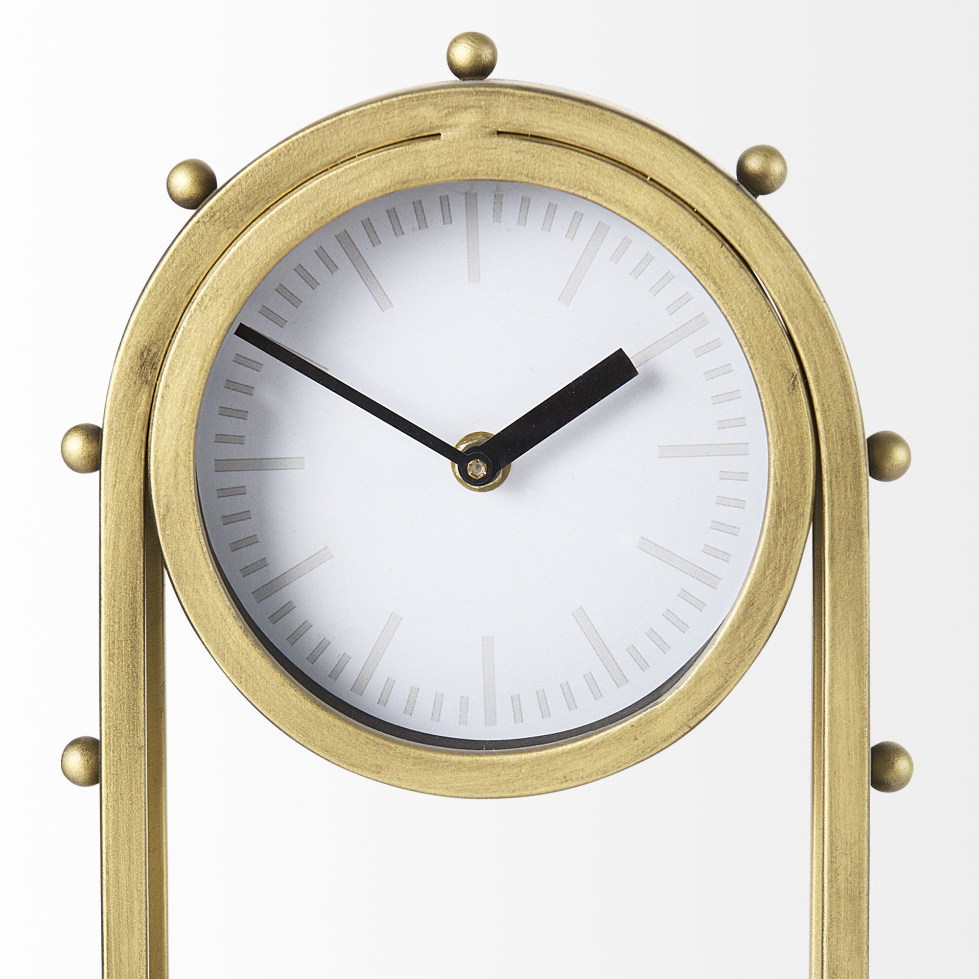 Mercana Marian Studded Table Clock - Gold, Tall