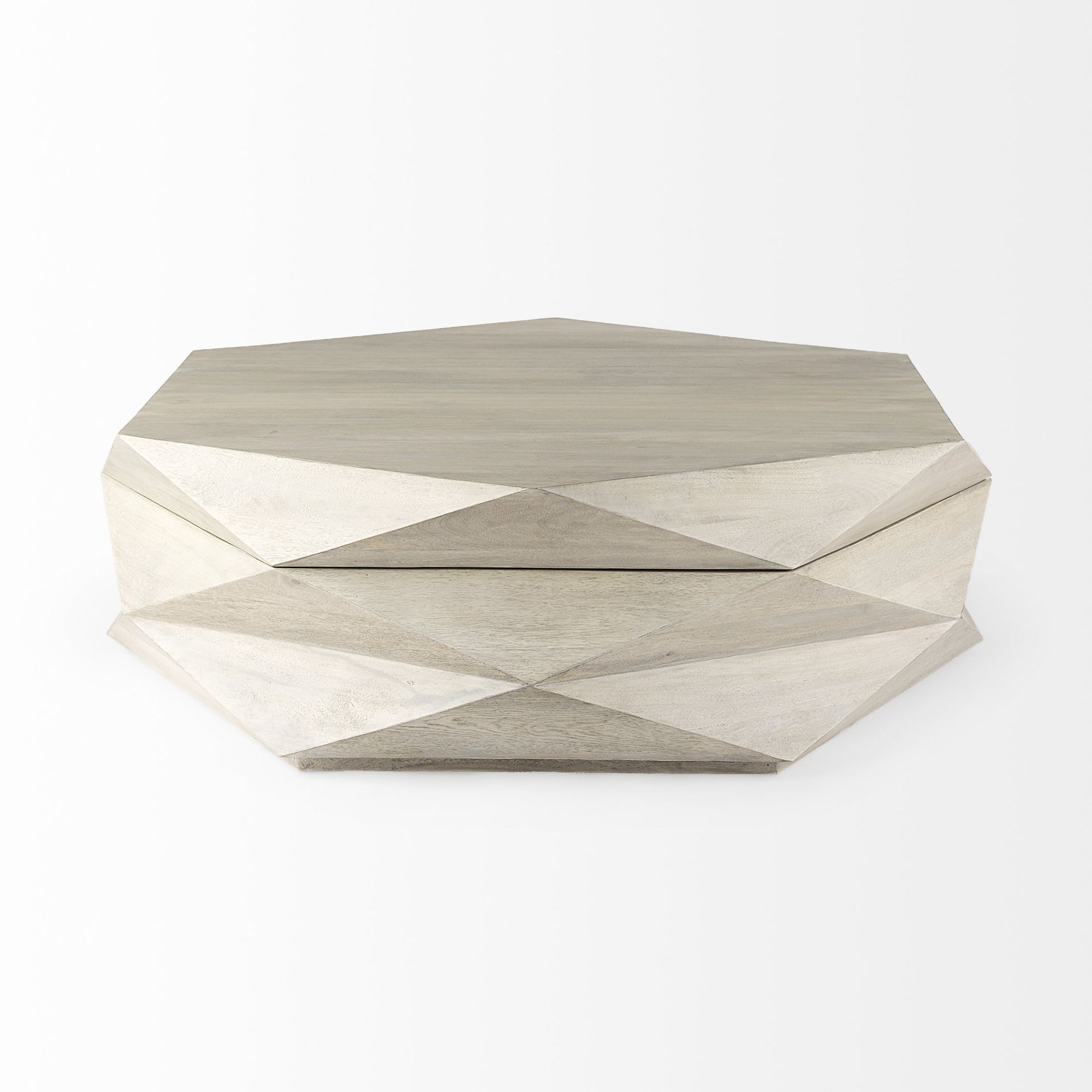 Mercana Arreto 48" Hexagonal Coffee Table - Natural, Wood