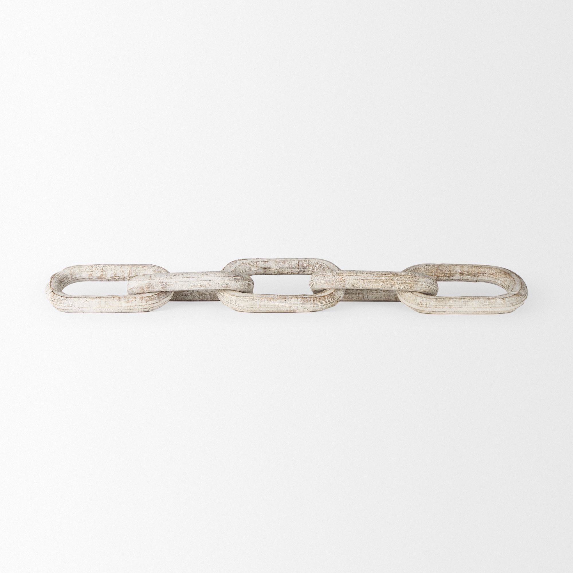 Mercana Alix Wooden Link Chain Decorative Object - Beige