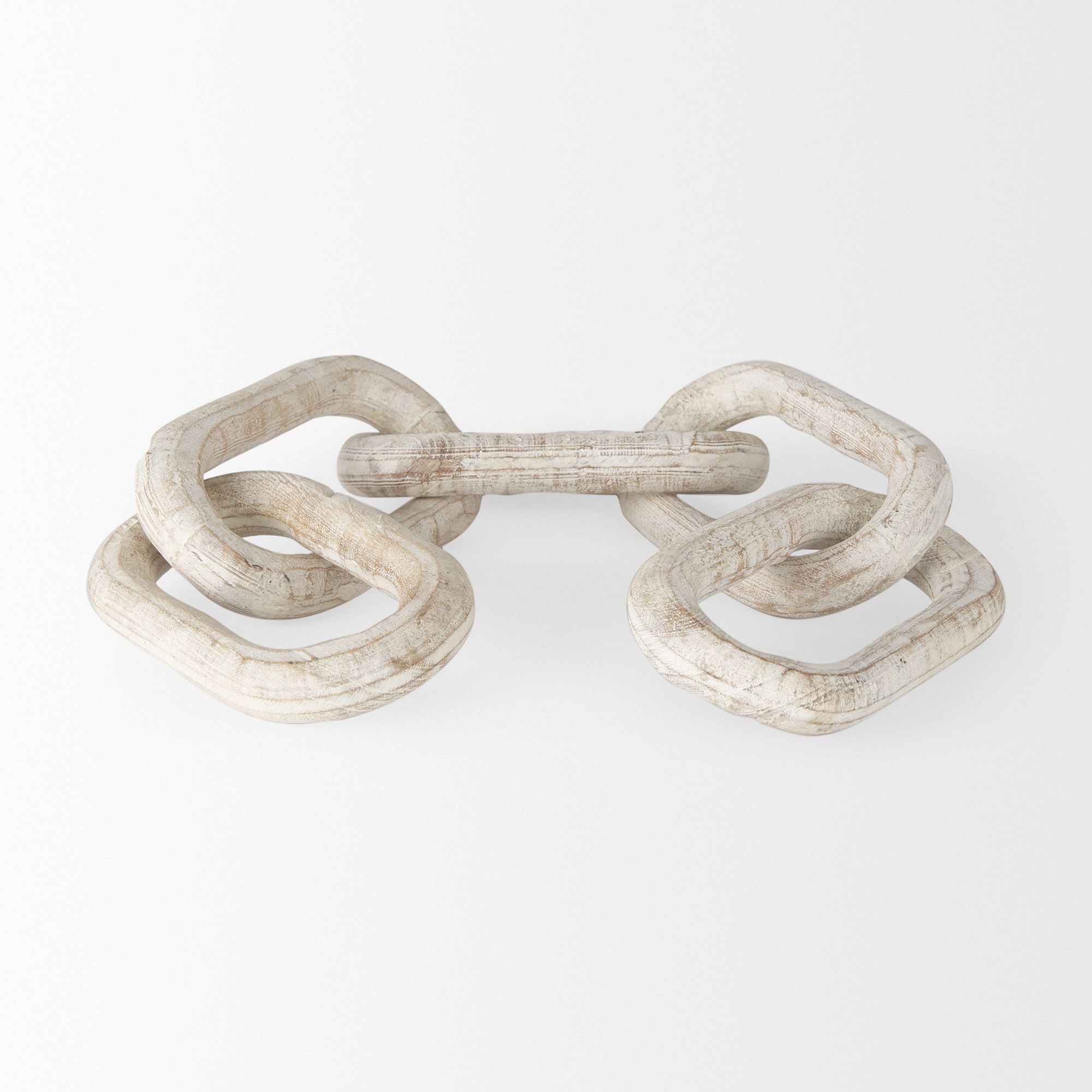 Mercana Alix Wooden Link Chain Decorative Object - Beige